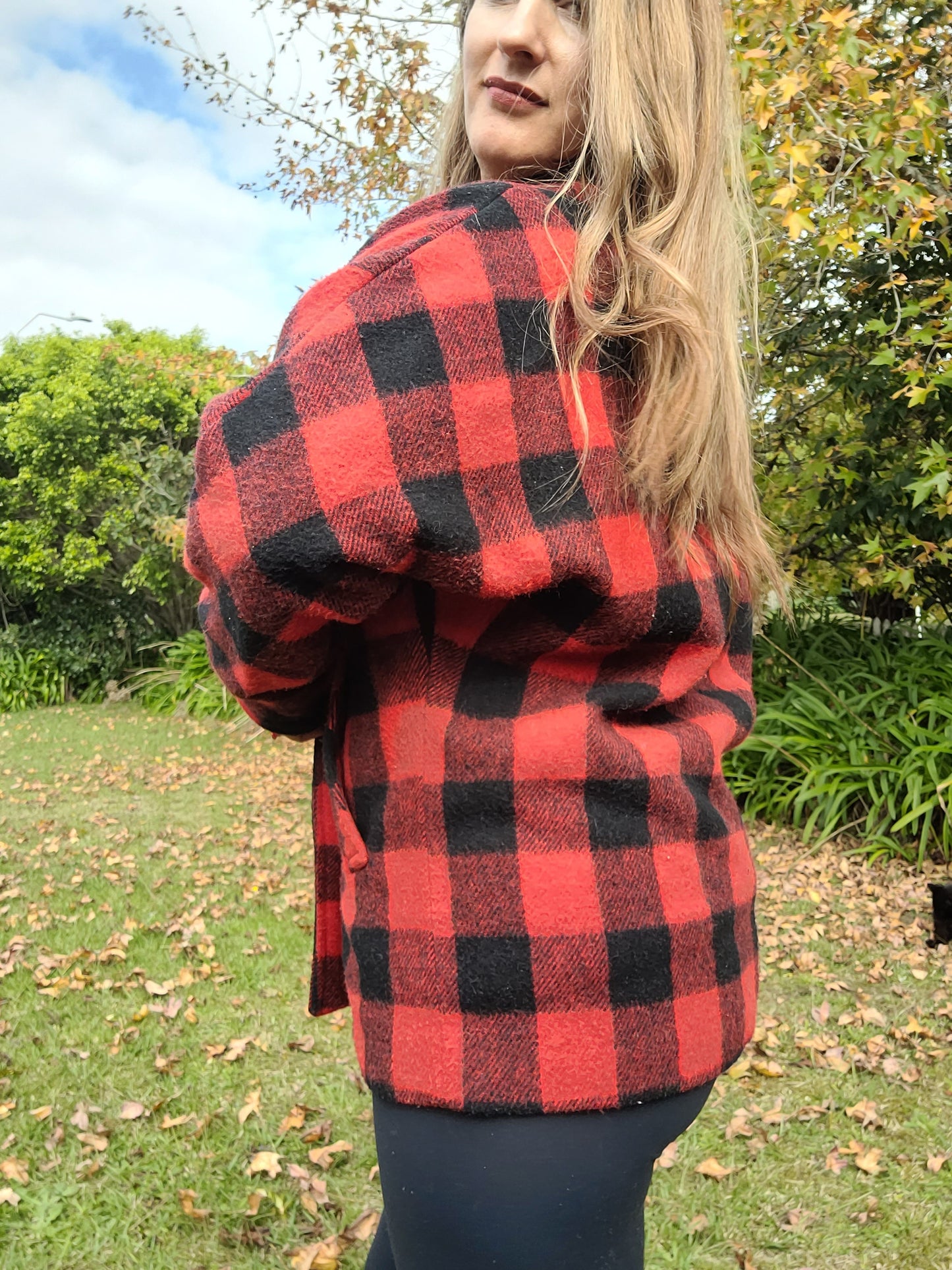Plaid Tartan vintage Jacket. Made in New Zealand. Peer Hynt Brand