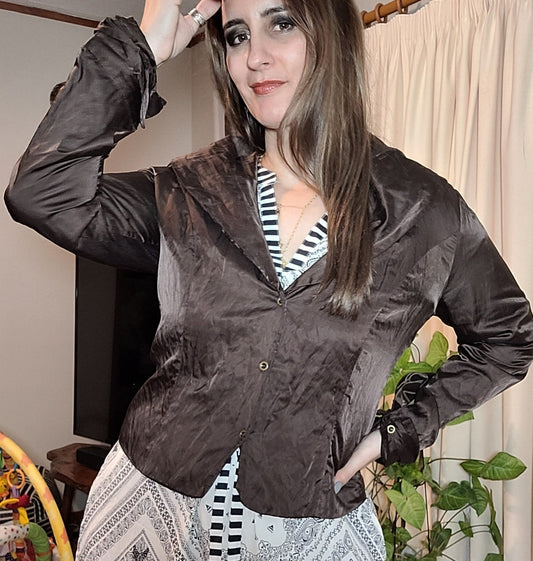 preloved brown vintage jacket available in Auckland second hand jacket