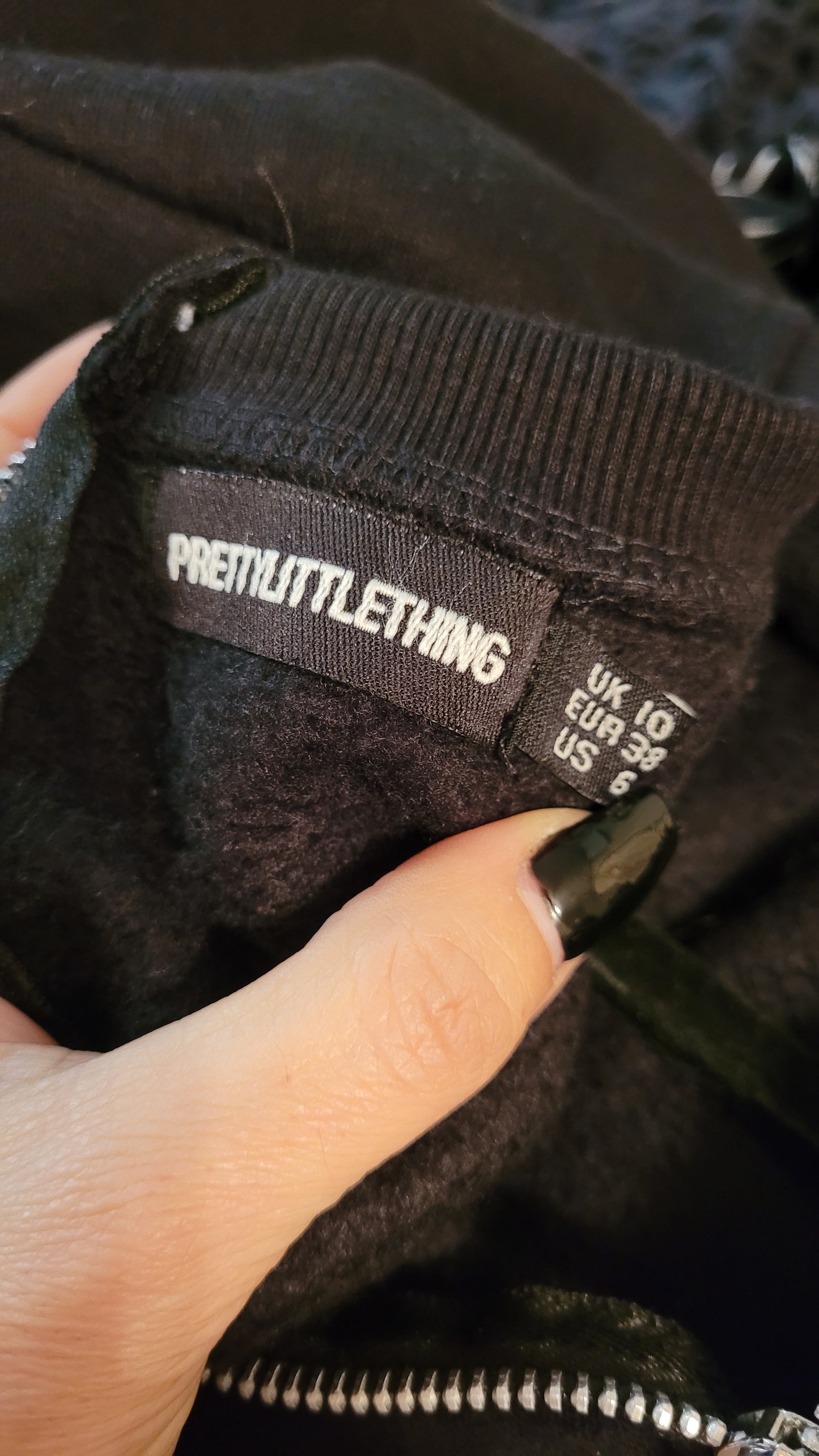 Black California long sleeves Jumpsuit -Black preloved jumpsuit
