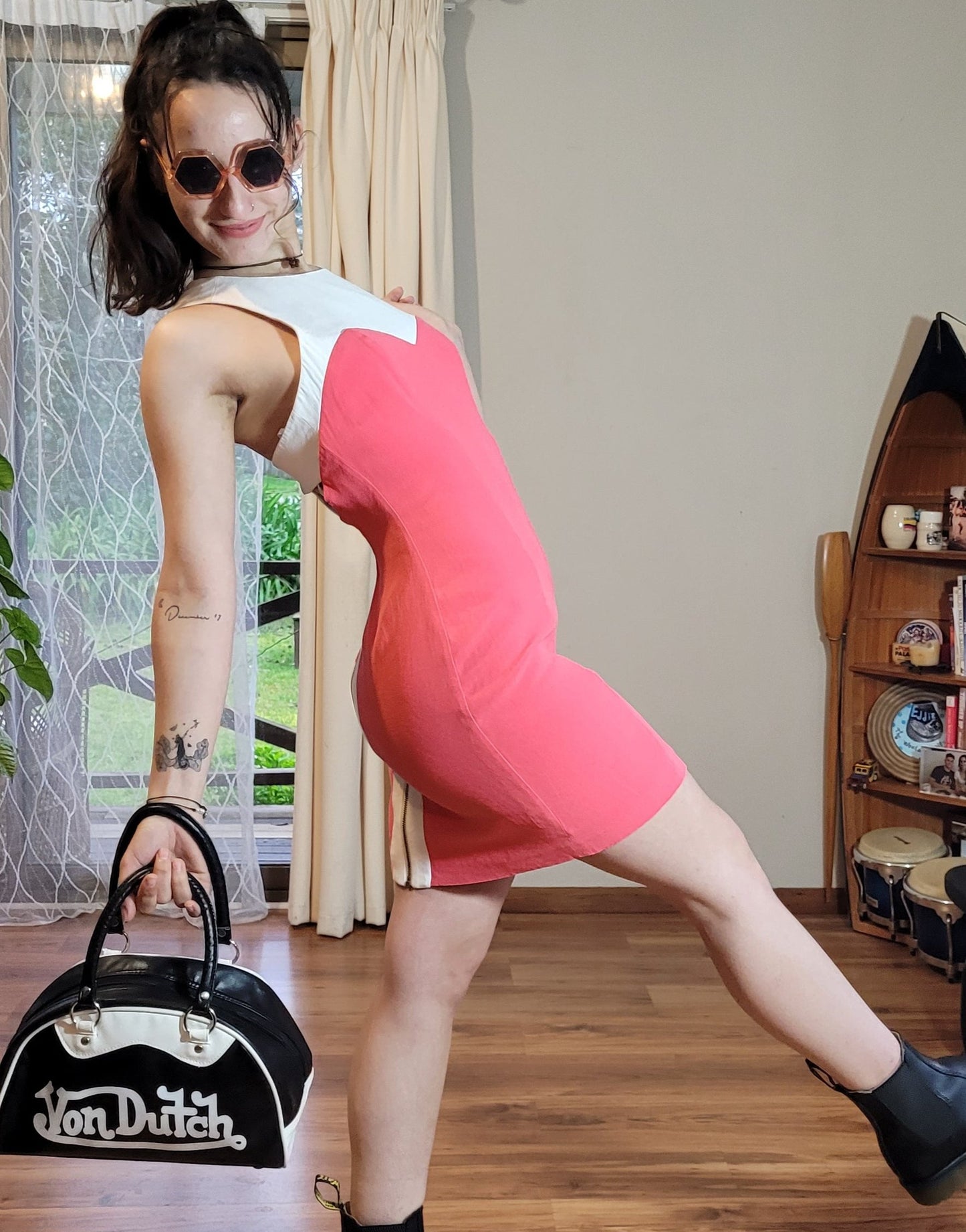Lovely Hot pink Dress - Preloved dress - Thrift Store