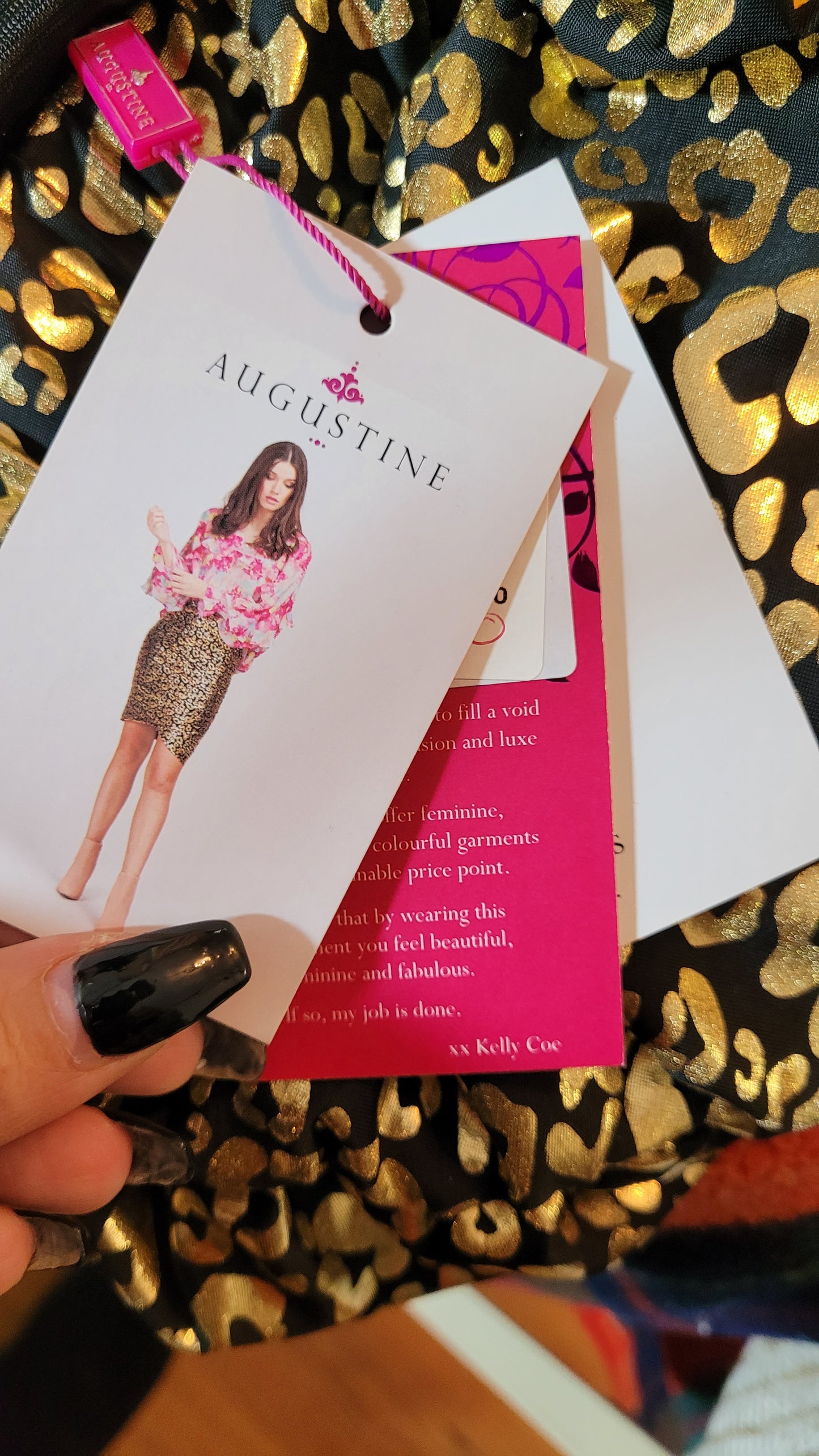 Gold Lepard Meow skirt -Agustine Skirt preloved Skirt -