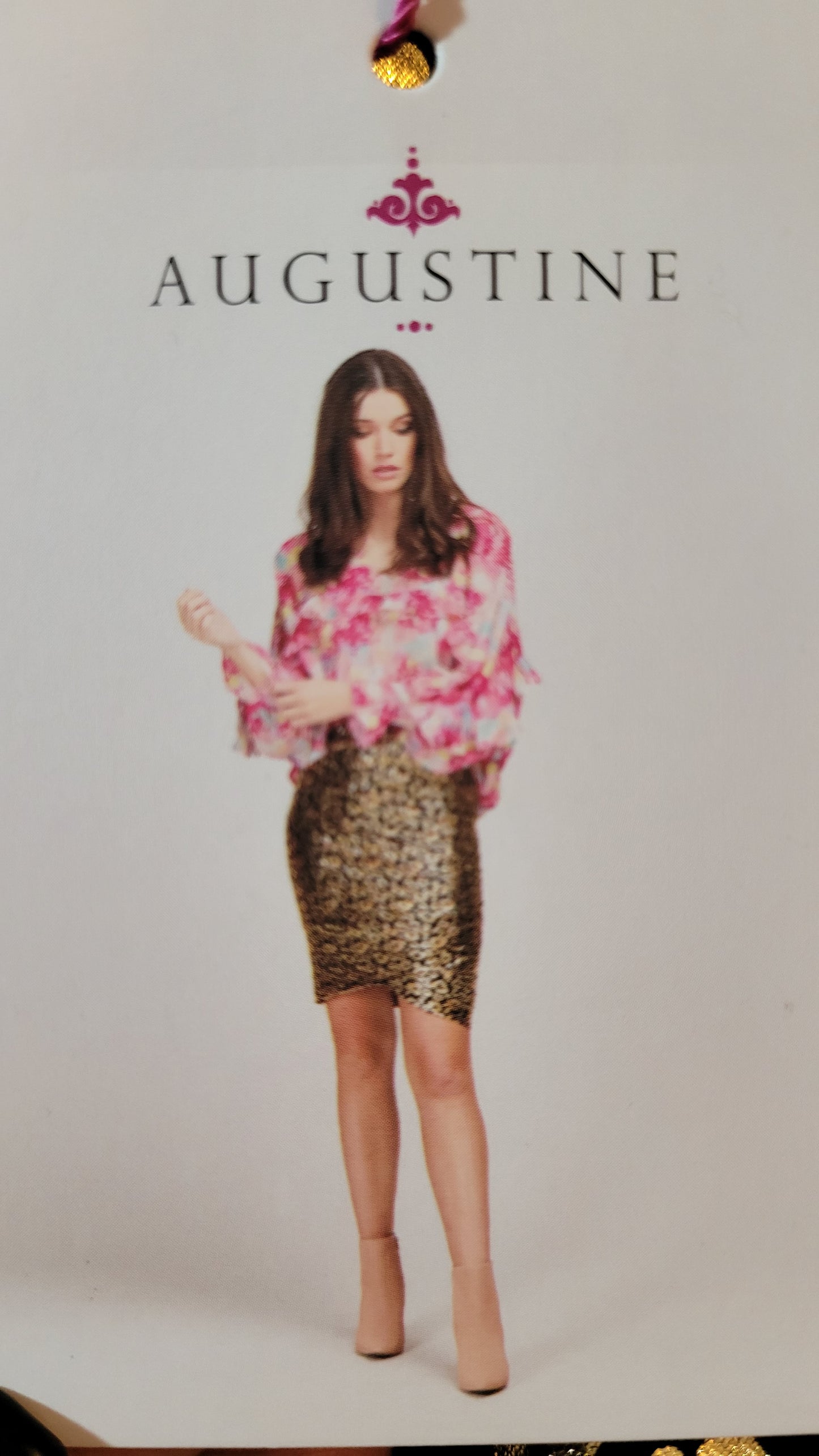 Gold Lepard Meow skirt -Agustine Skirt preloved Skirt -