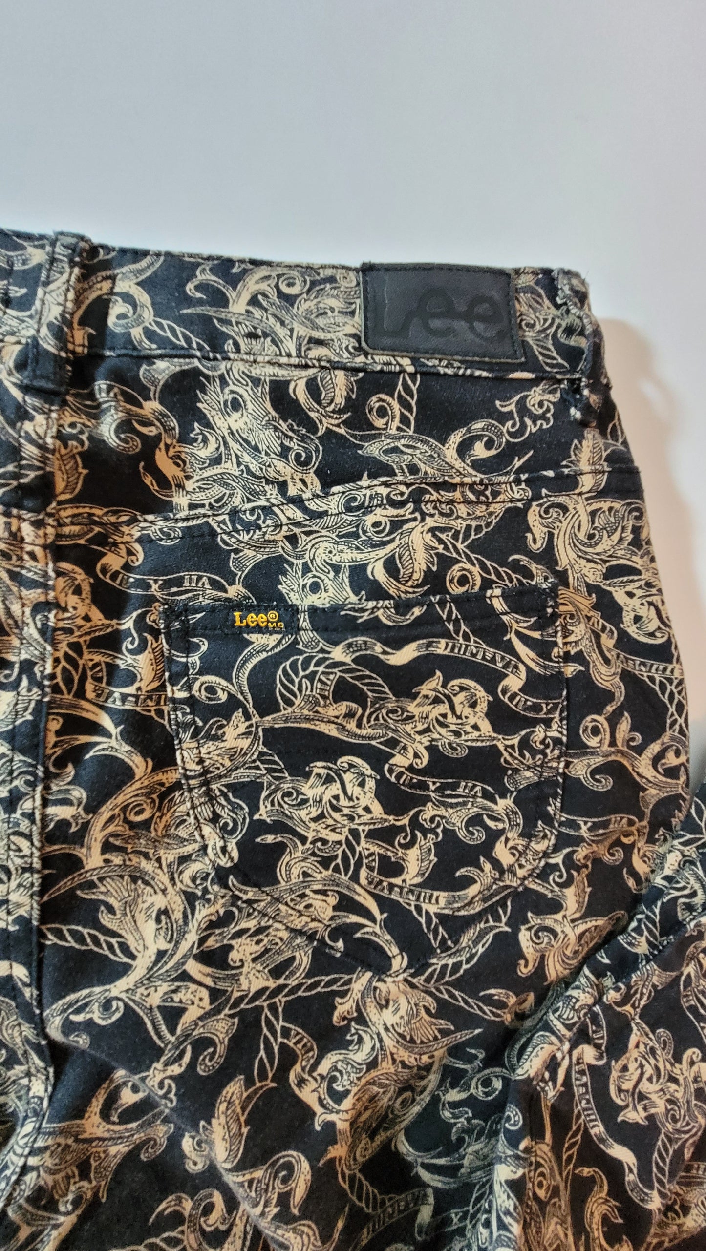 LEE High Licks Jeans Size 9 Black Ankle Zips Women's