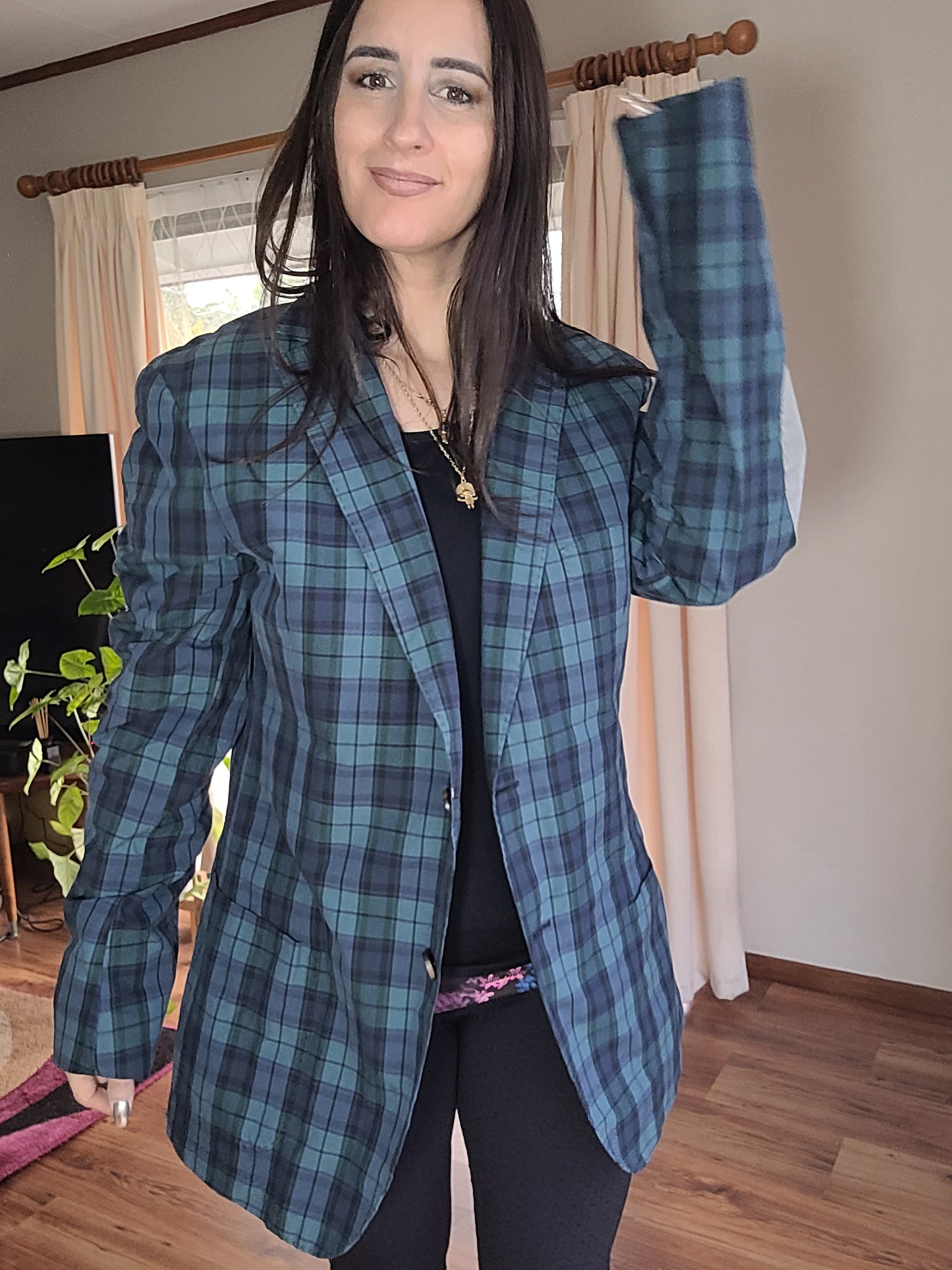 Oversized Plaid Jacket - Gant by Michael Bastian - Summer 2012 - Made in Portugal - Size 54