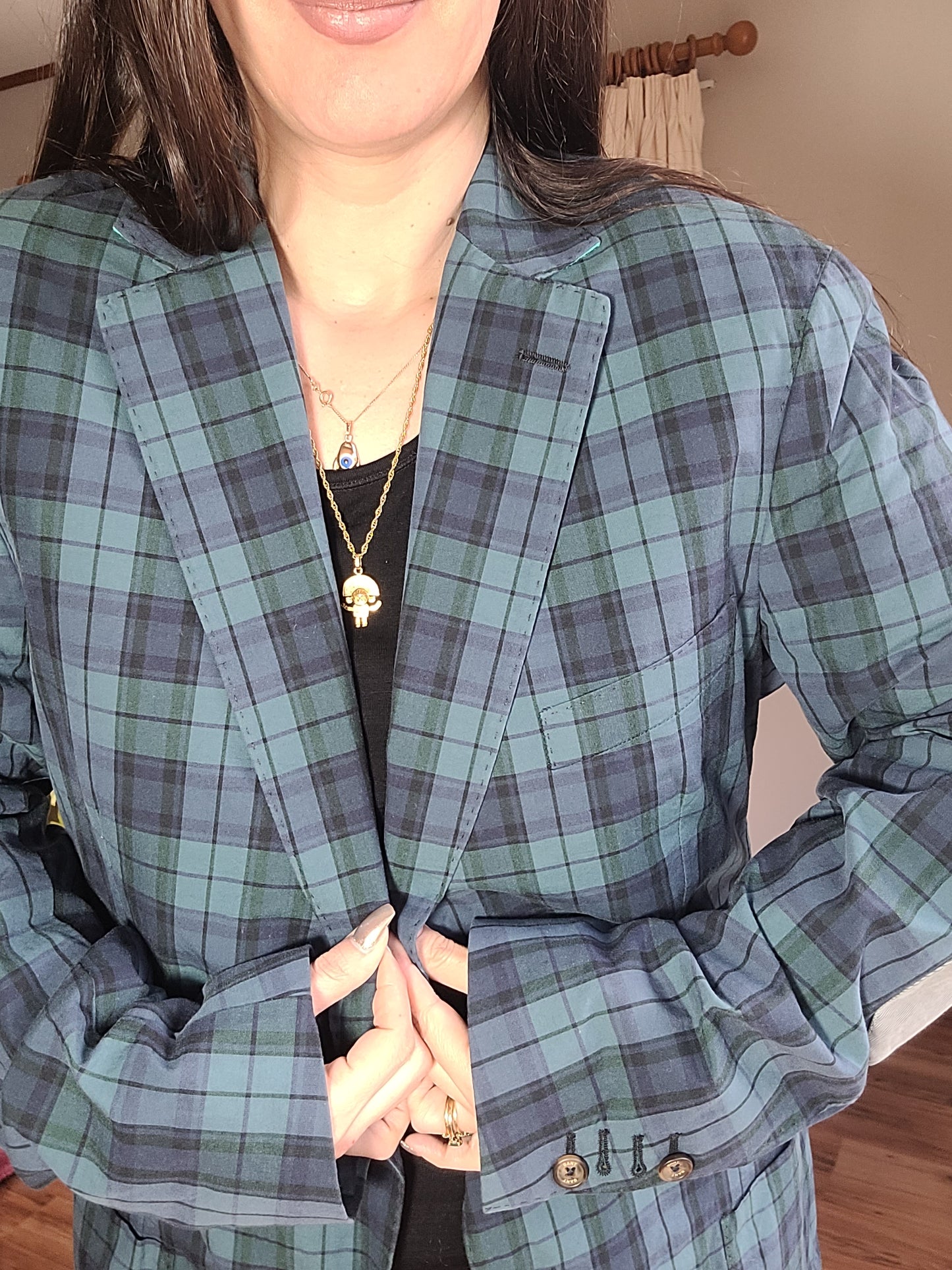 Oversized Plaid Jacket - Gant by Michael Bastian - Summer 2012 - Made in Portugal - Size 54