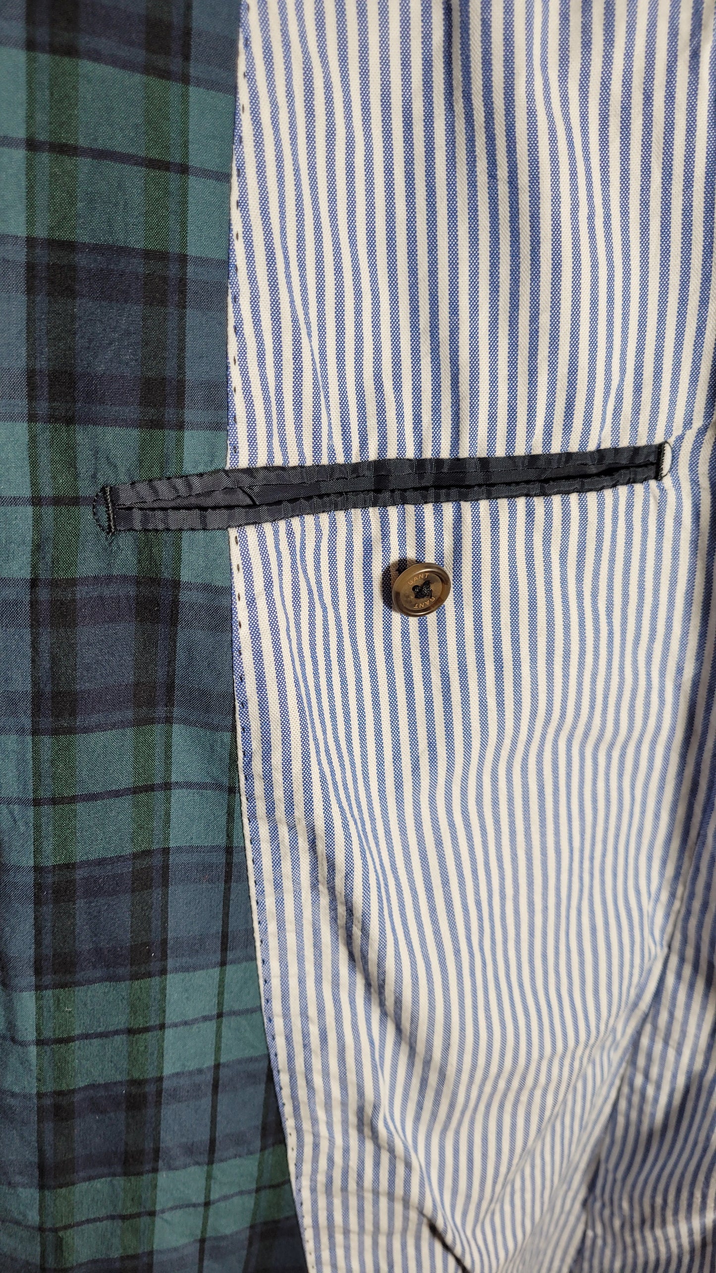 Oversized Plaid Jacket - Gant by Michael Bastian - Summer 2012 - Made in Portugal - Size 54