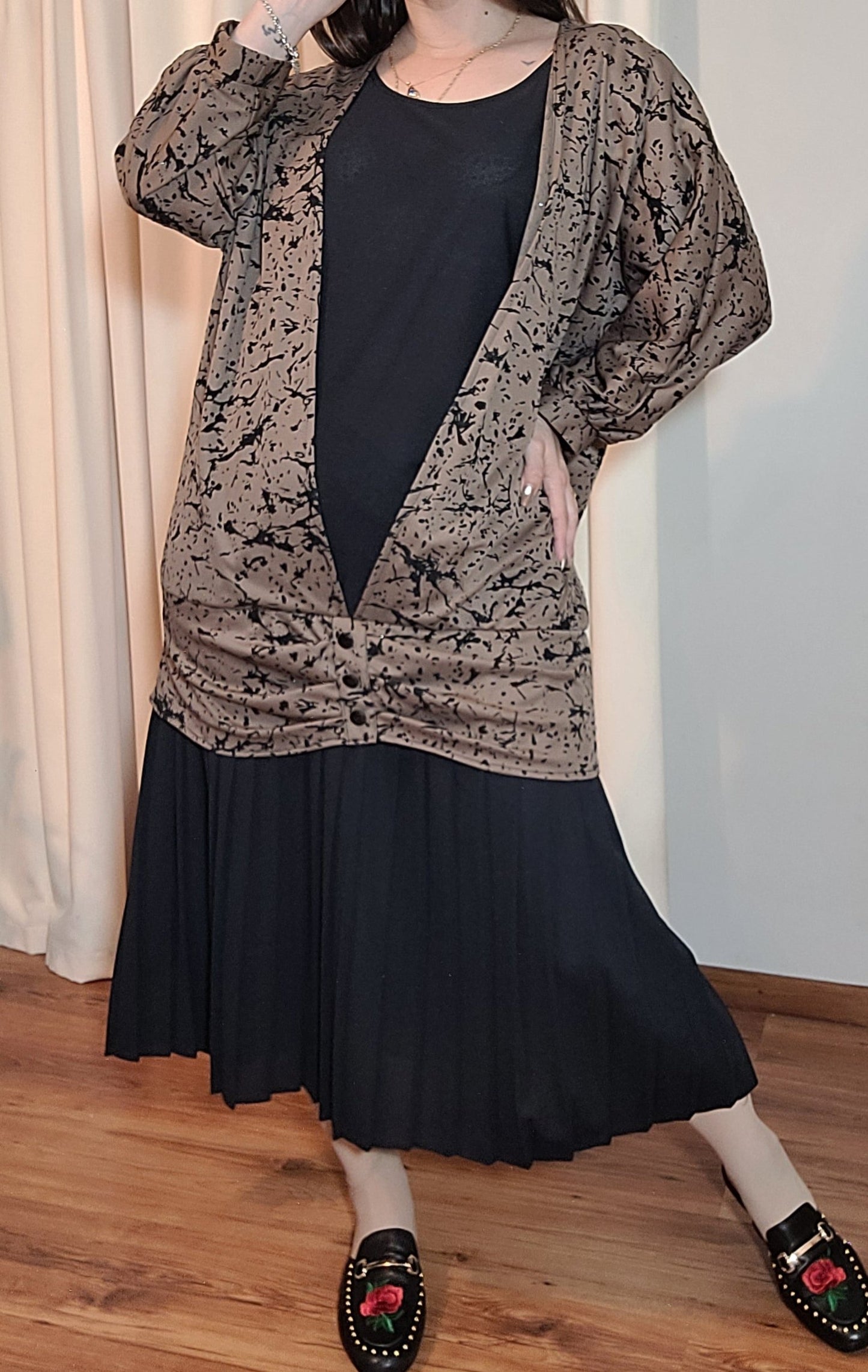 Timeless Charm - Adorable Vintage Dress, Size 12, Made in UK