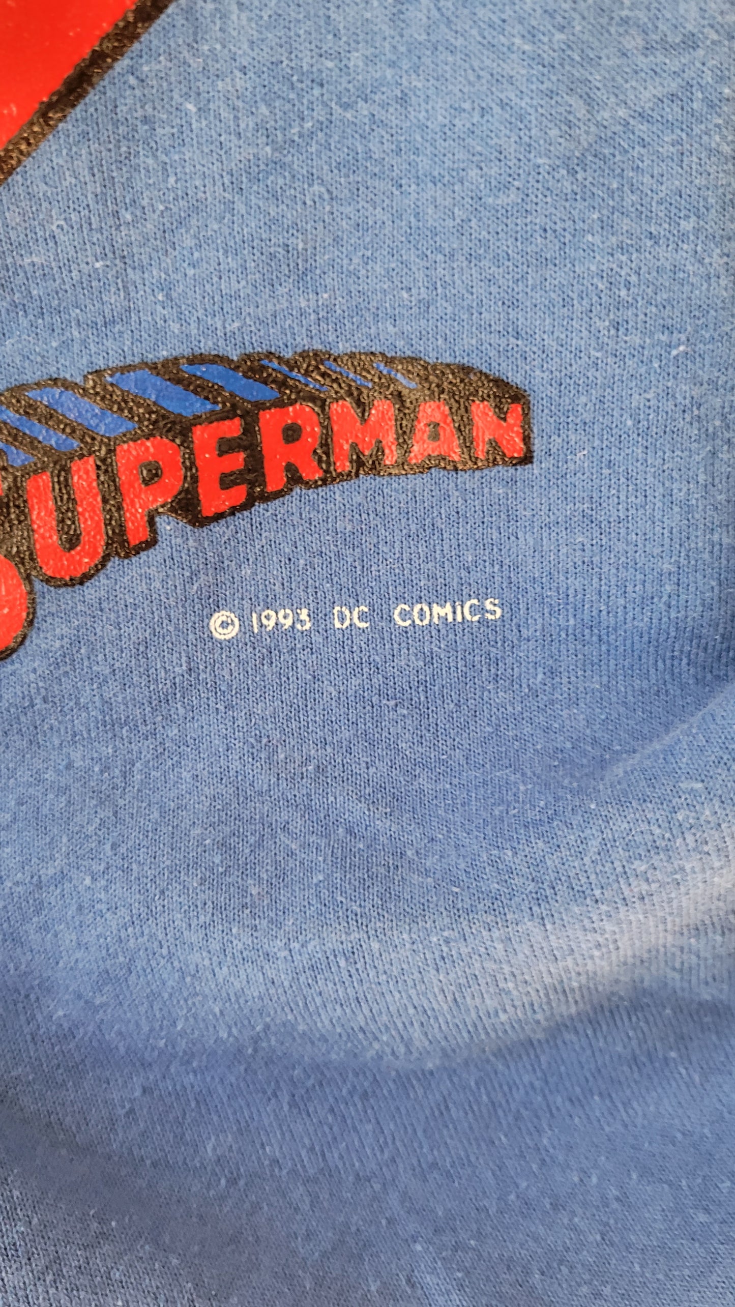 Vintage 1993 Superman Crewneck Sweatshirt – Classic Collector's Piece Vintage top