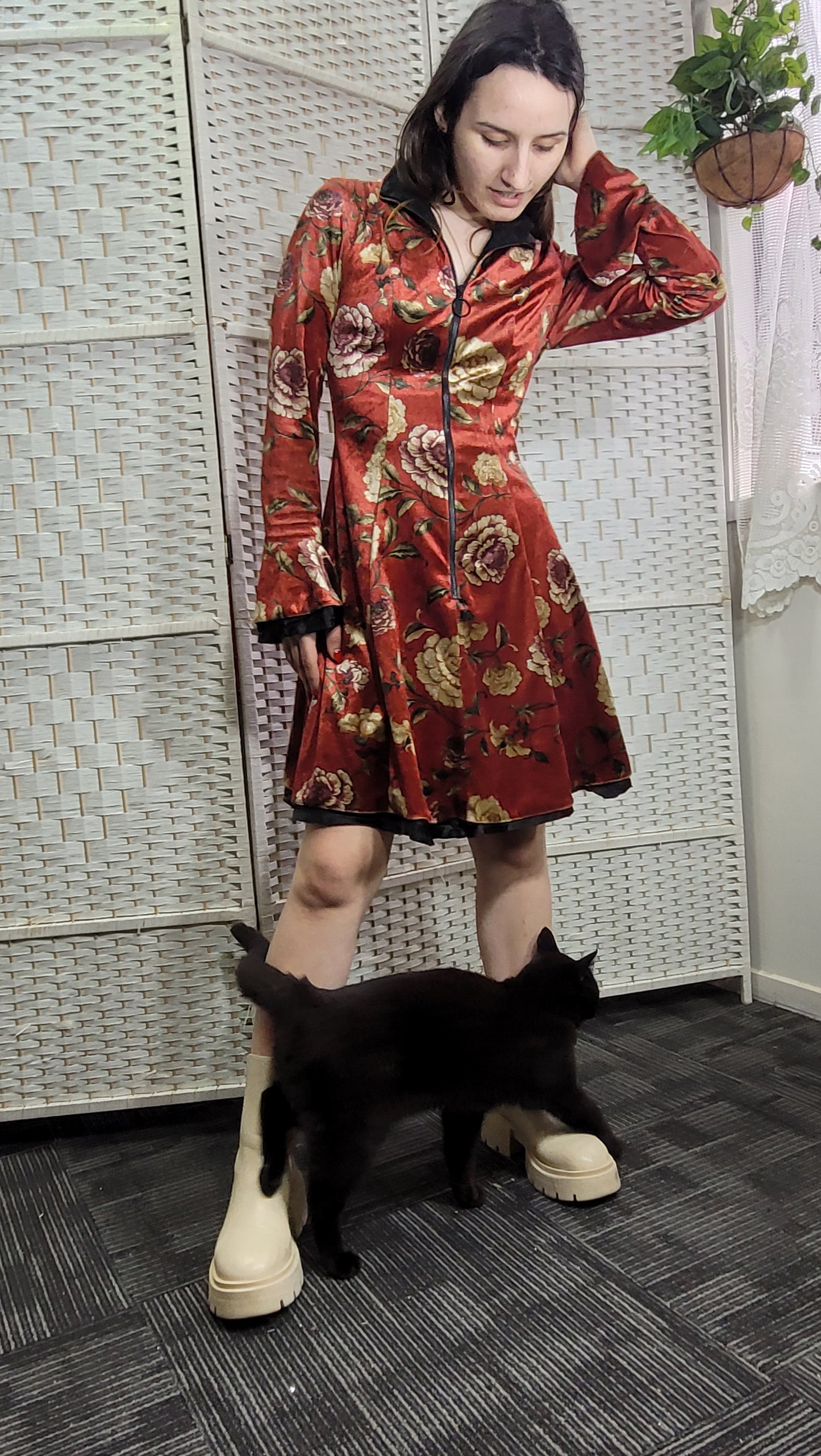 Cue bell sleeves dress