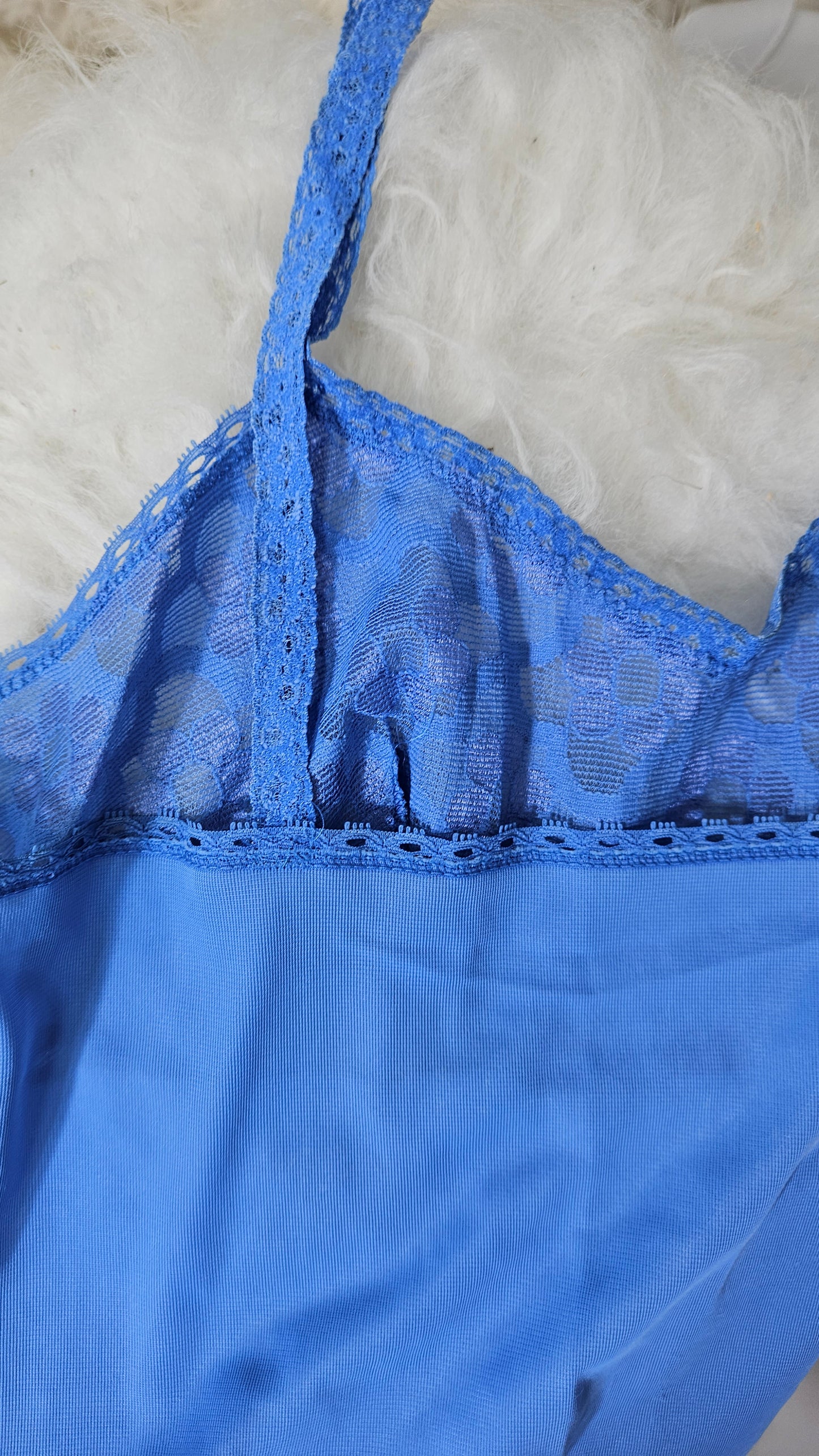 ovely Vintage Blue Slip wear - Preloved slip Dress