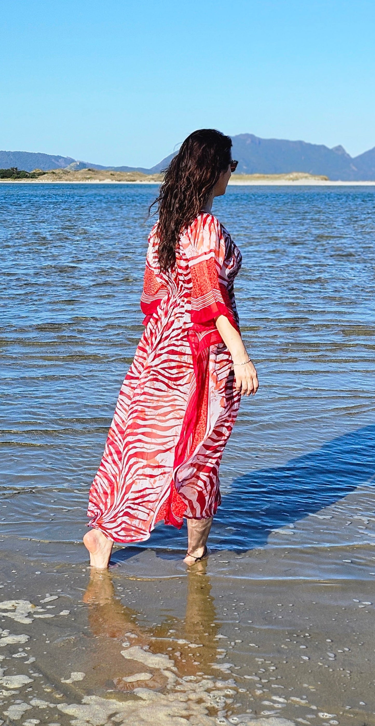 long preloved maxi dress kimono