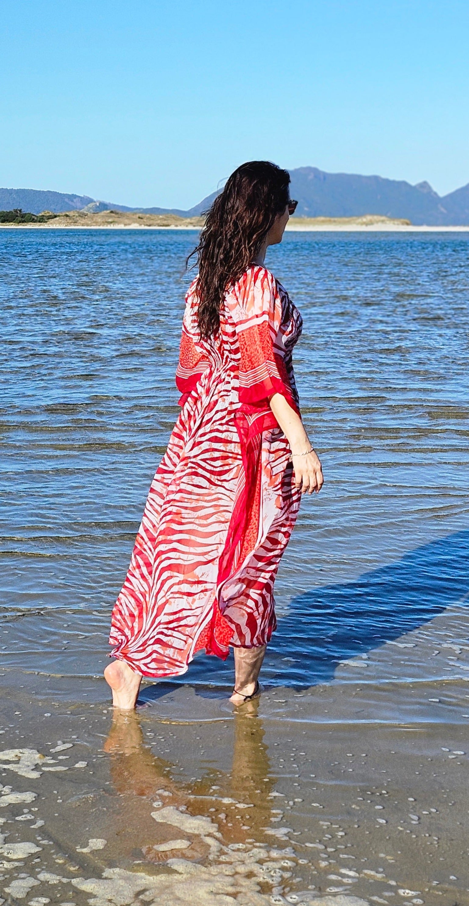 long preloved maxi dress kimono