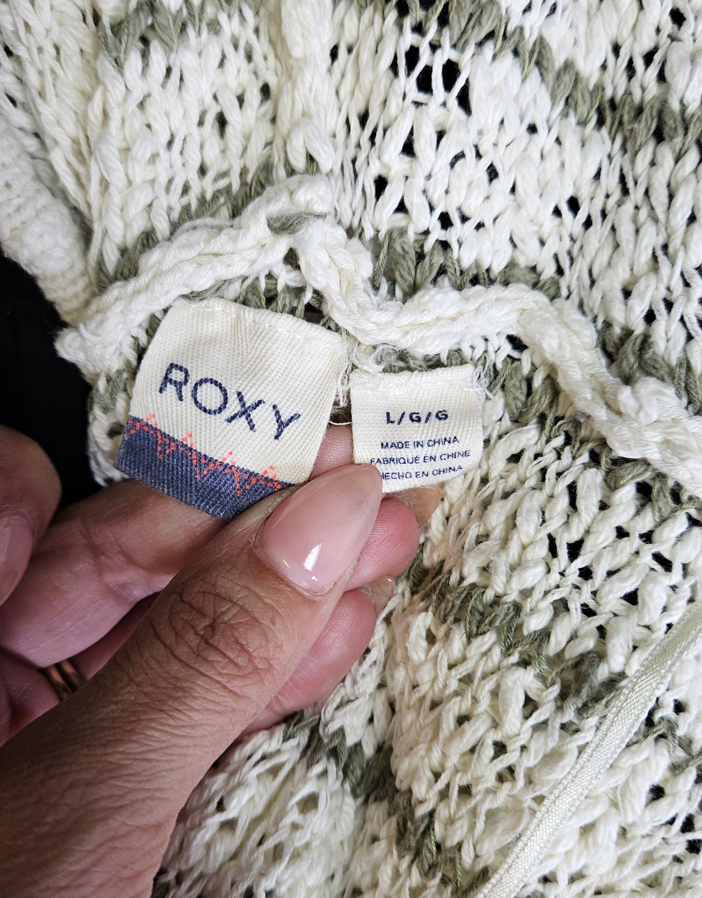 Roxy Hoodie Size Large