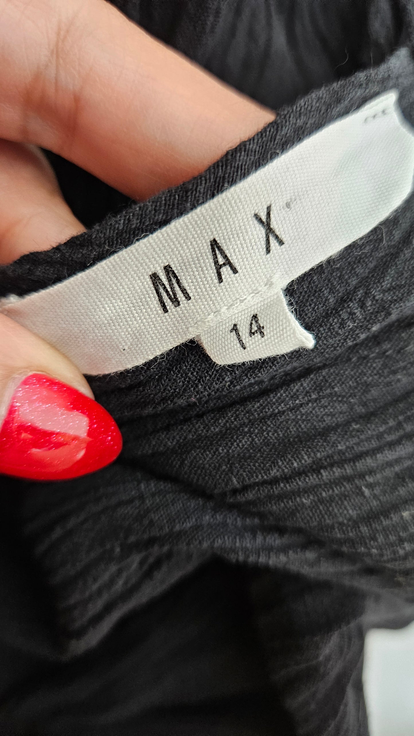 Max Wide leg black Jumpsuit - Size 14. buy Preloved bohemian Jumpsuit - used jumpsuit
