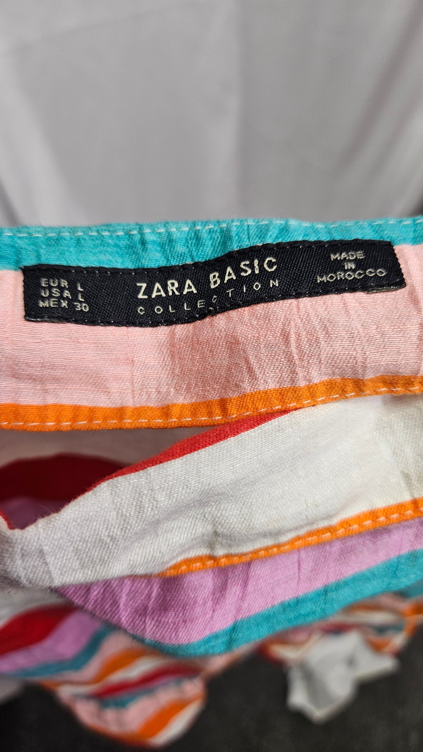 Colorful Zara Tied Top Size L