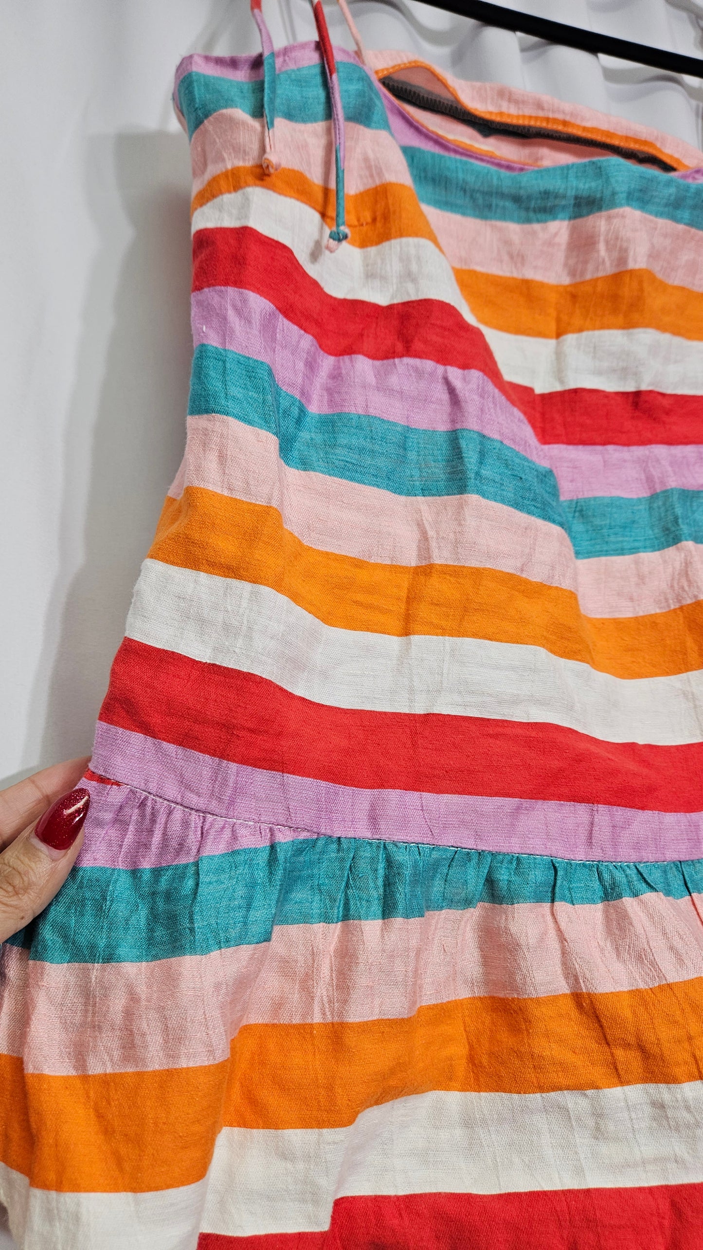 Colorful Zara Tied Top Size L