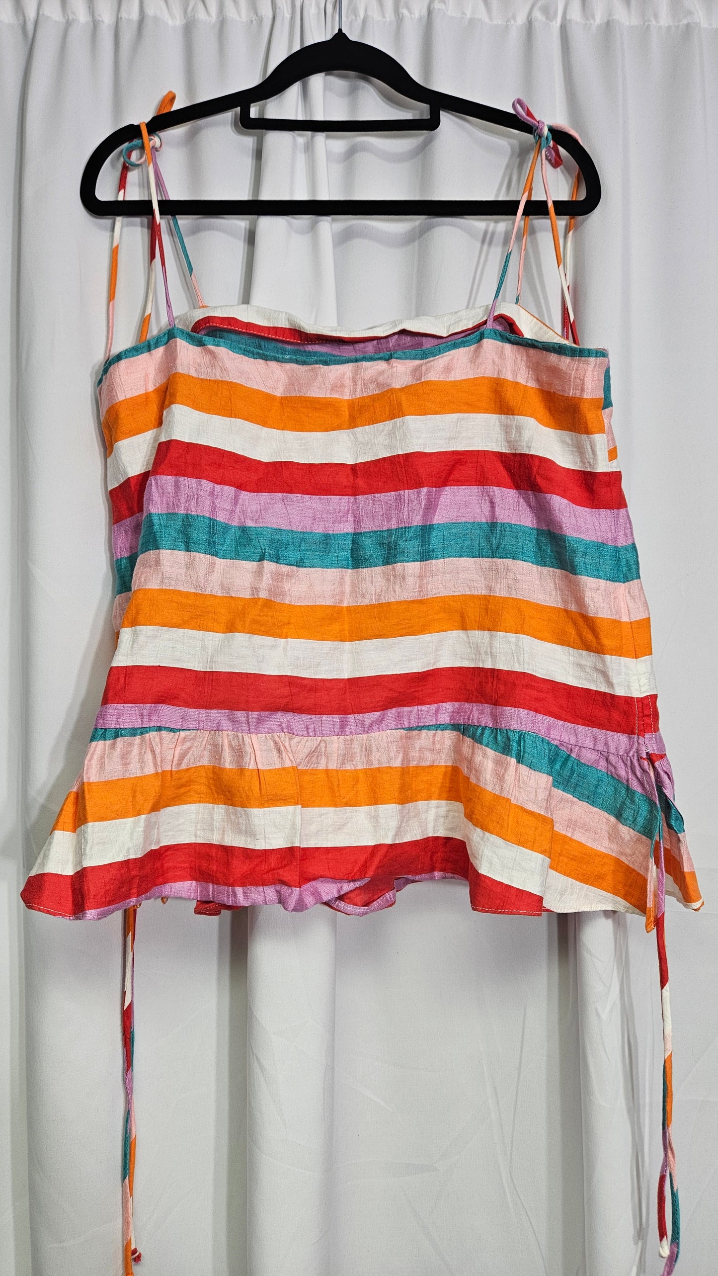 Colorful Zara Tied Top Size L
