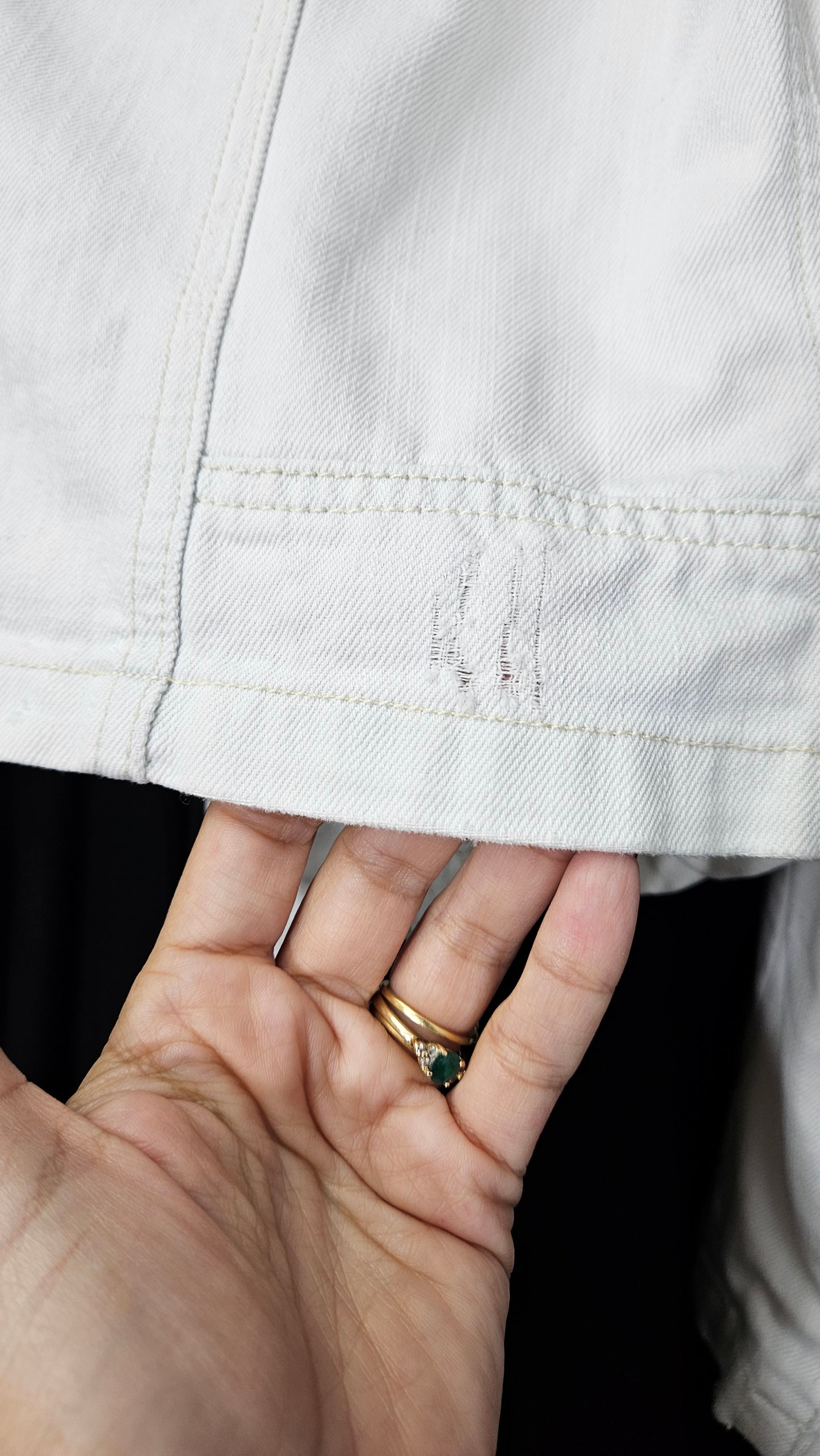 Gorgeous preloved White Denim jacket