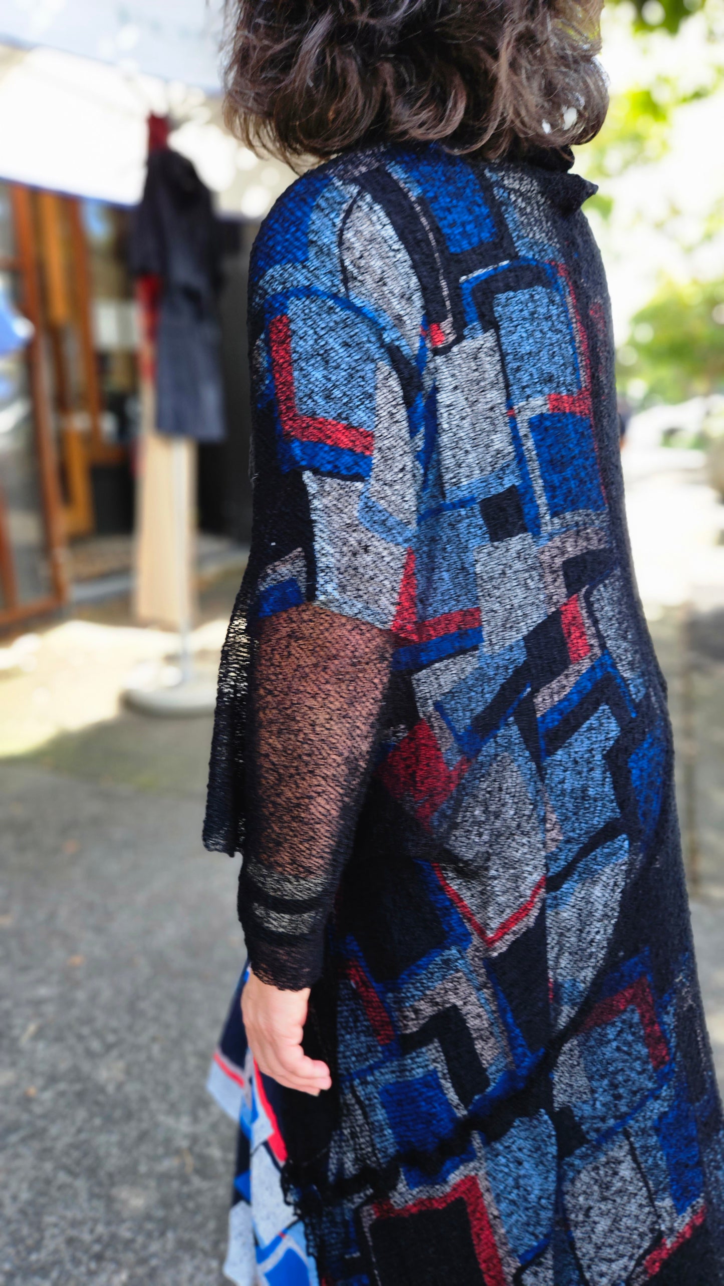 Lovely Lace Sunscreen long coat - curby mesh Cardi - Used lace Cardigan