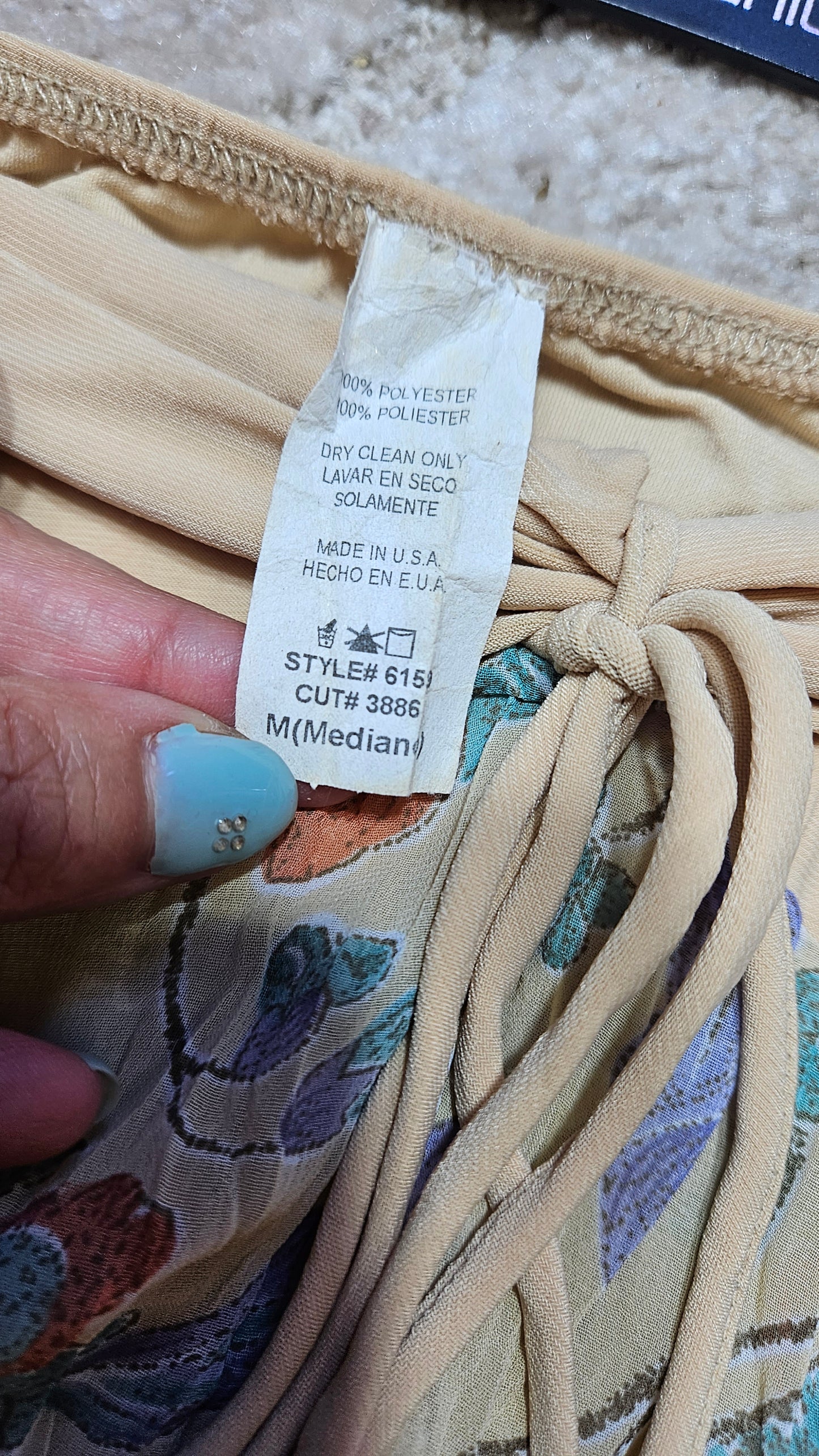 Vintage Asymmetrical top made in USA