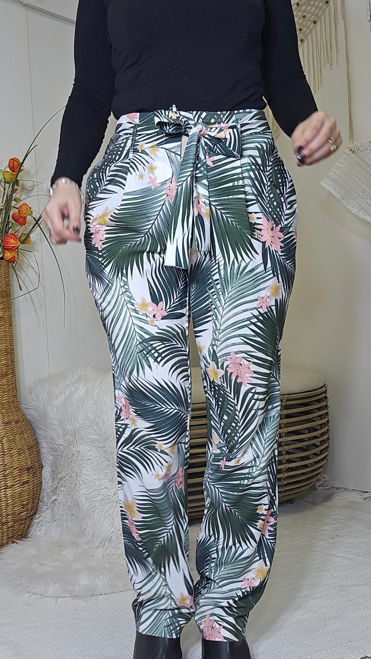 PORTMANS Womens Pants Size 10 High Waisted Pockets BeltPants - Trousers