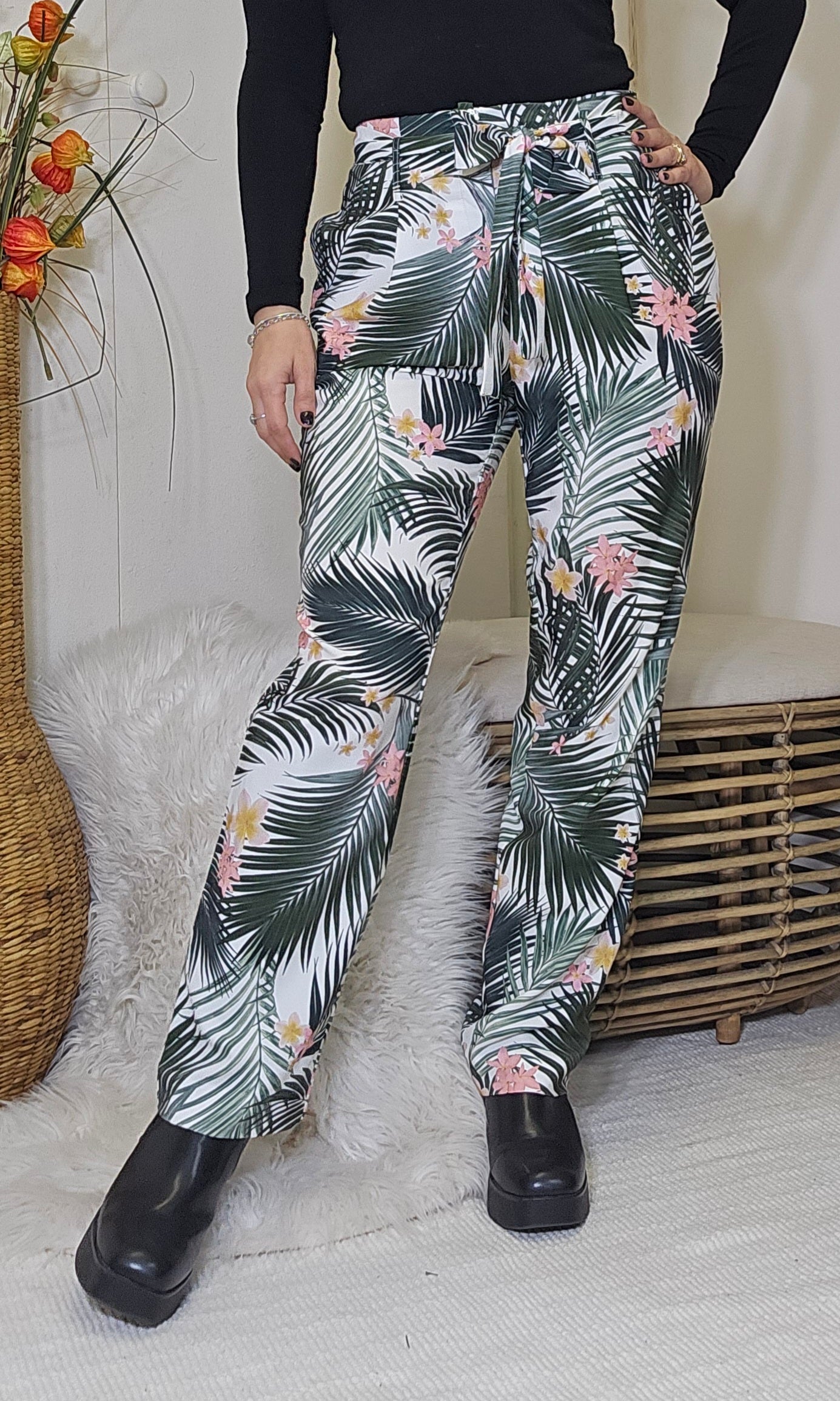 PORTMANS Womens Pants Size 10 High Waisted Pockets BeltPants - Trousers