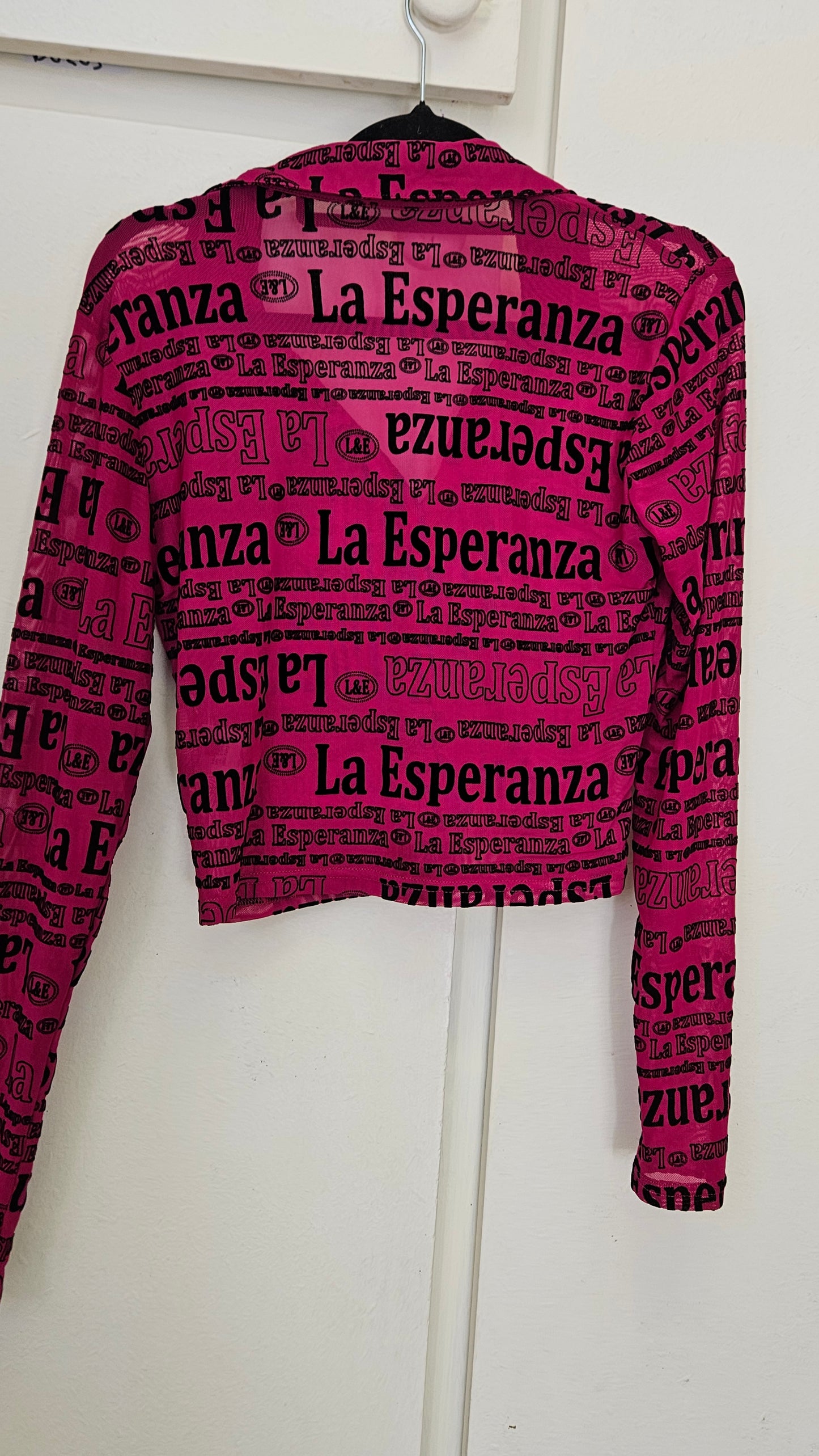 "Esperanza" Mirrou Mesh top - Blouse