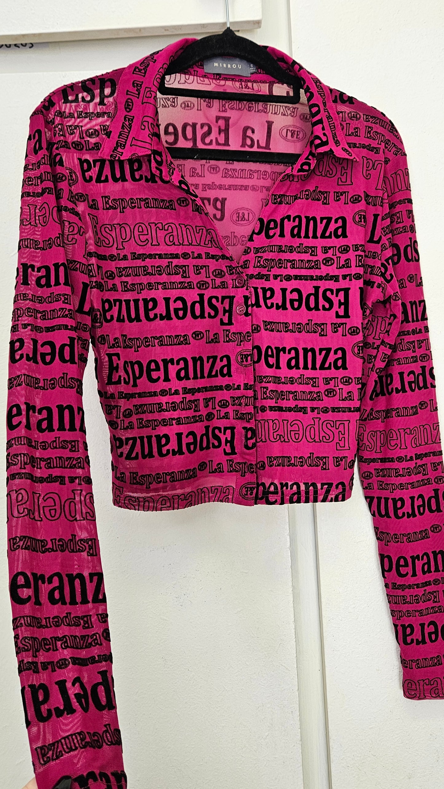 "Esperanza" Mirrou Mesh top - Blouse