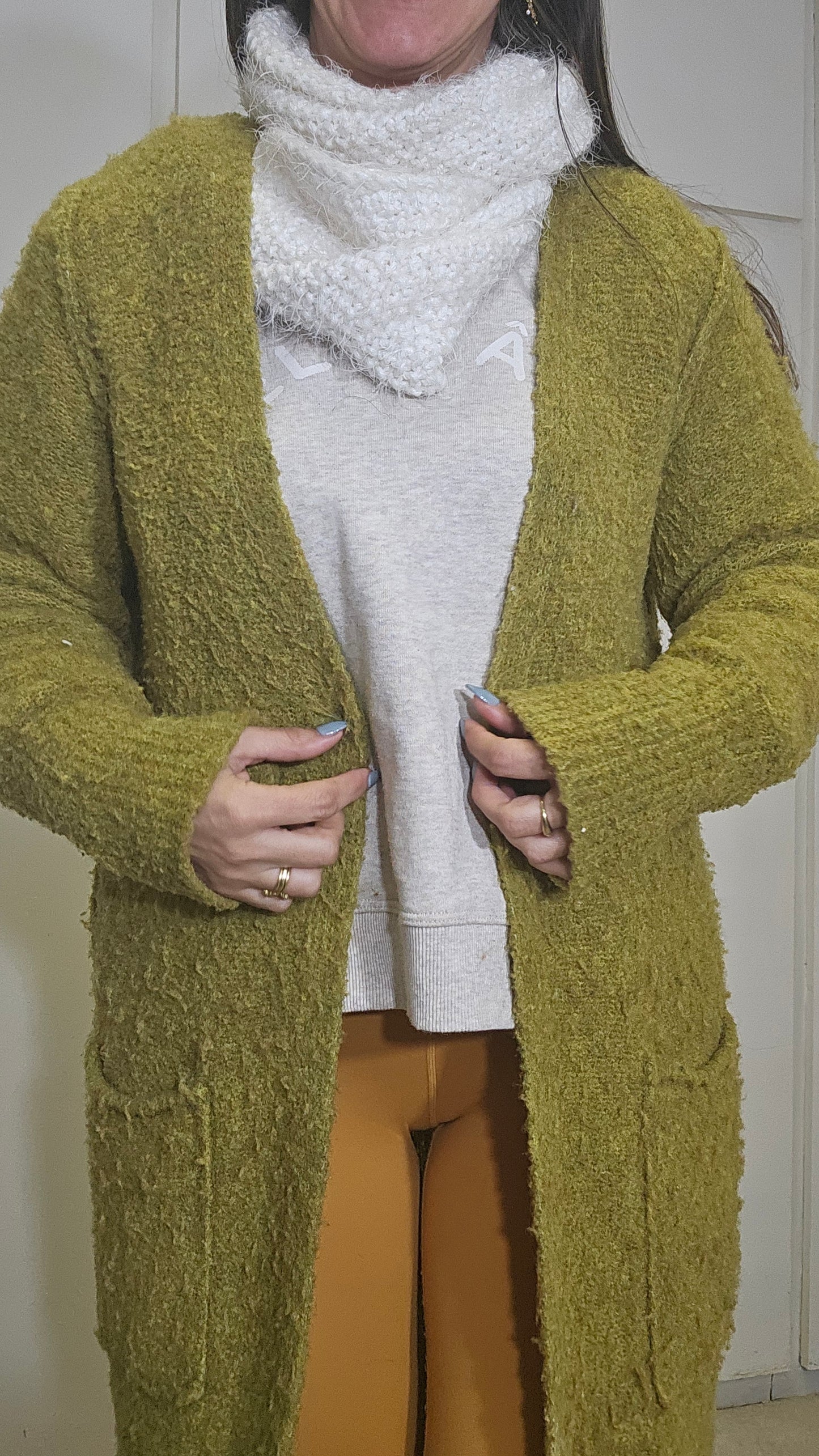 bohemian hippie style Knit Coat - Preloved Cardigan Coat