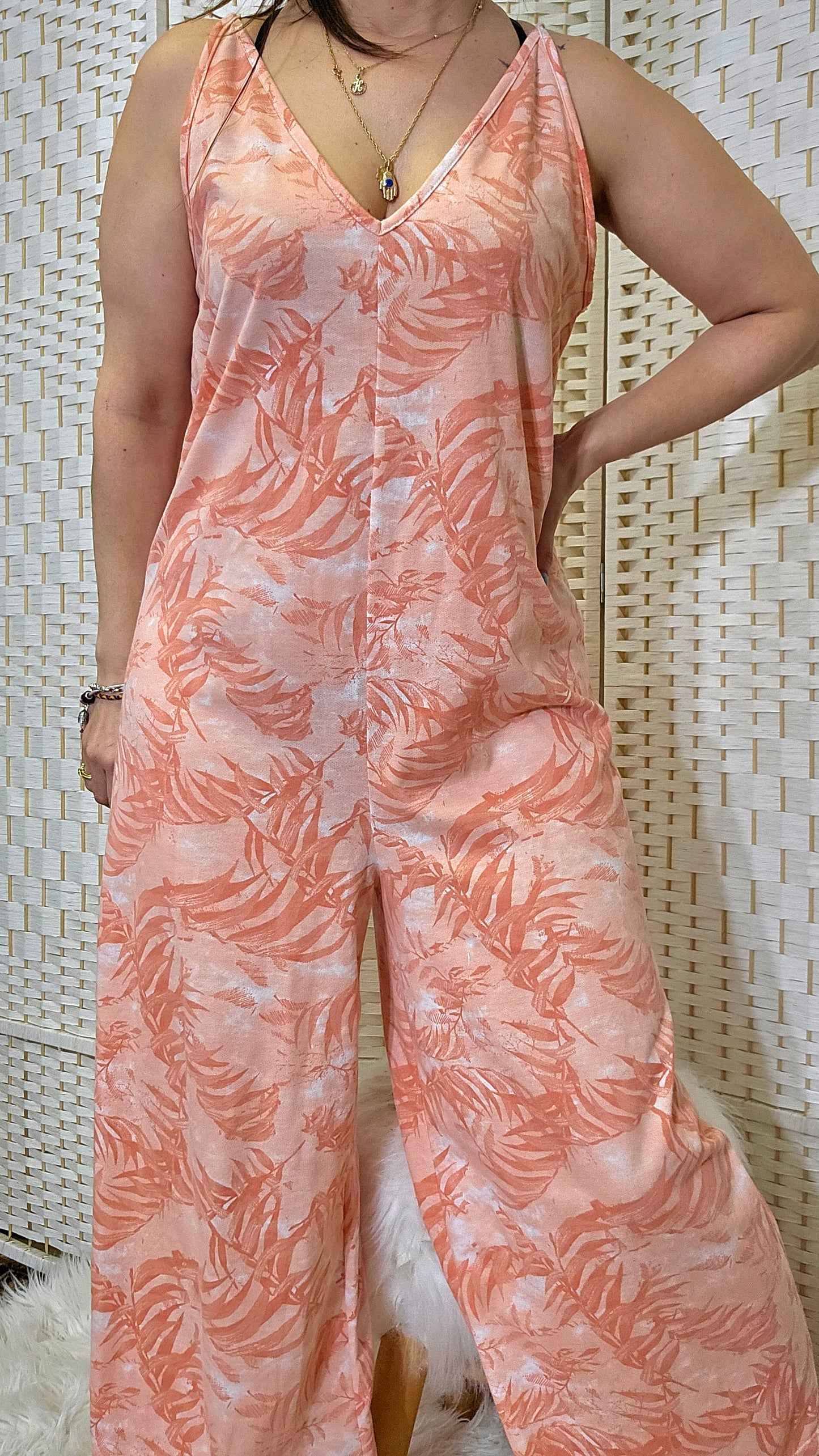 Wide Leg Casual Jumpsuit - Second Hand jumpsuit - Preloved overall