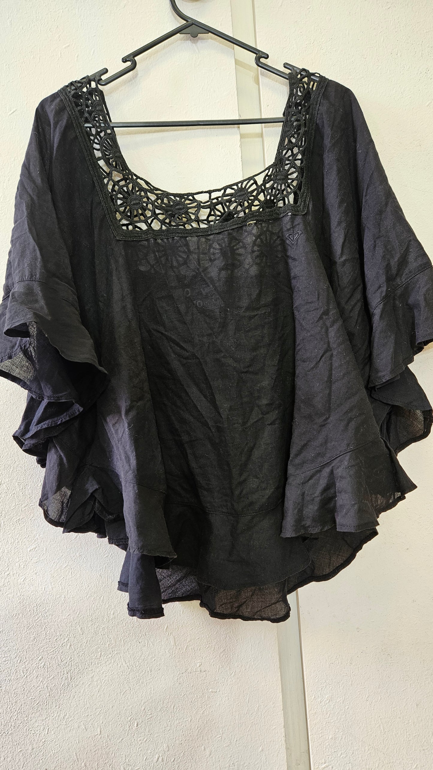 Bohemian black Roxy blouse size 10 - Roxy Top