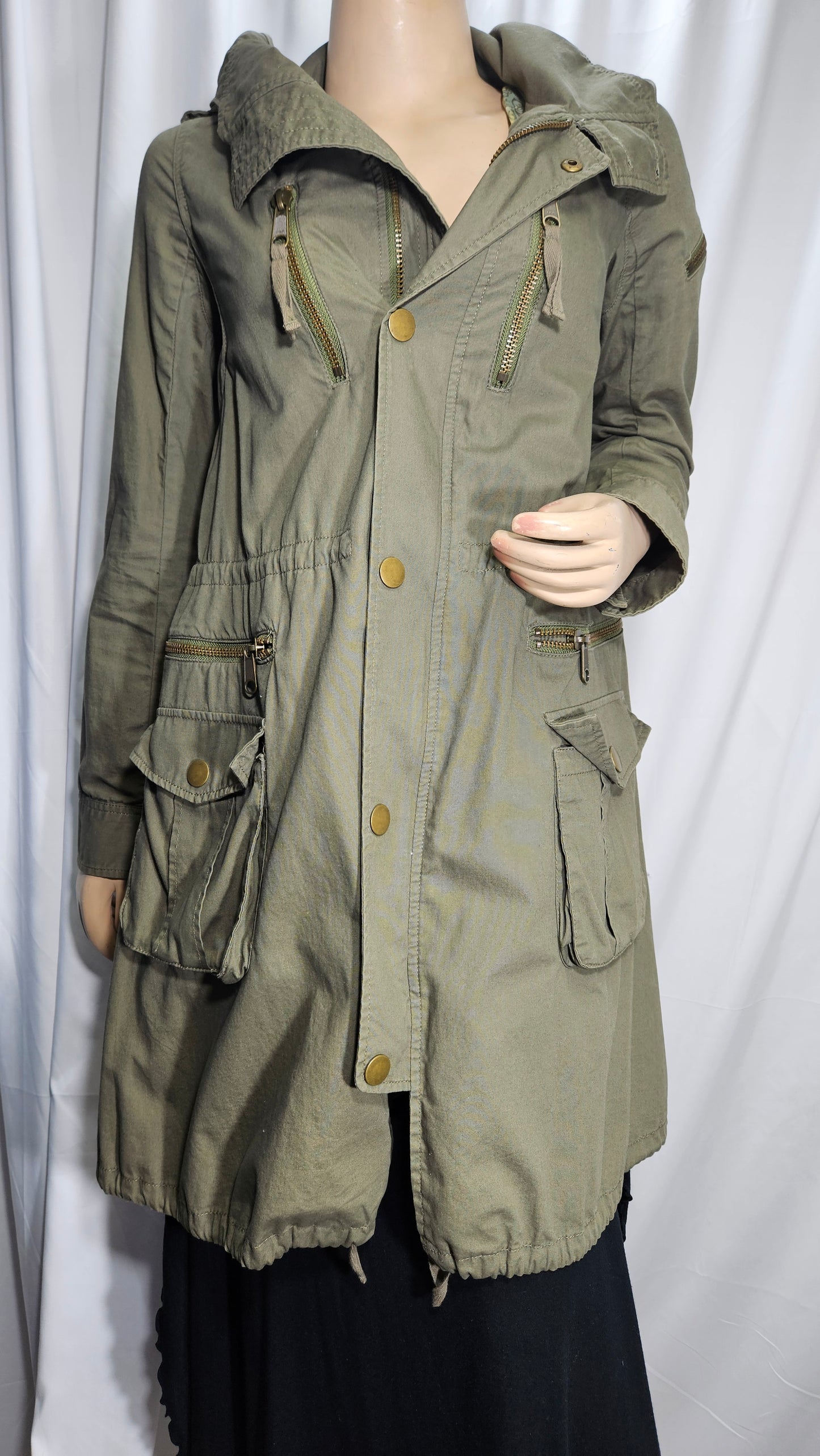 Nine Army Jacket Trench Preloved Jacket-Coat - Cargo Style. Size M (imo)