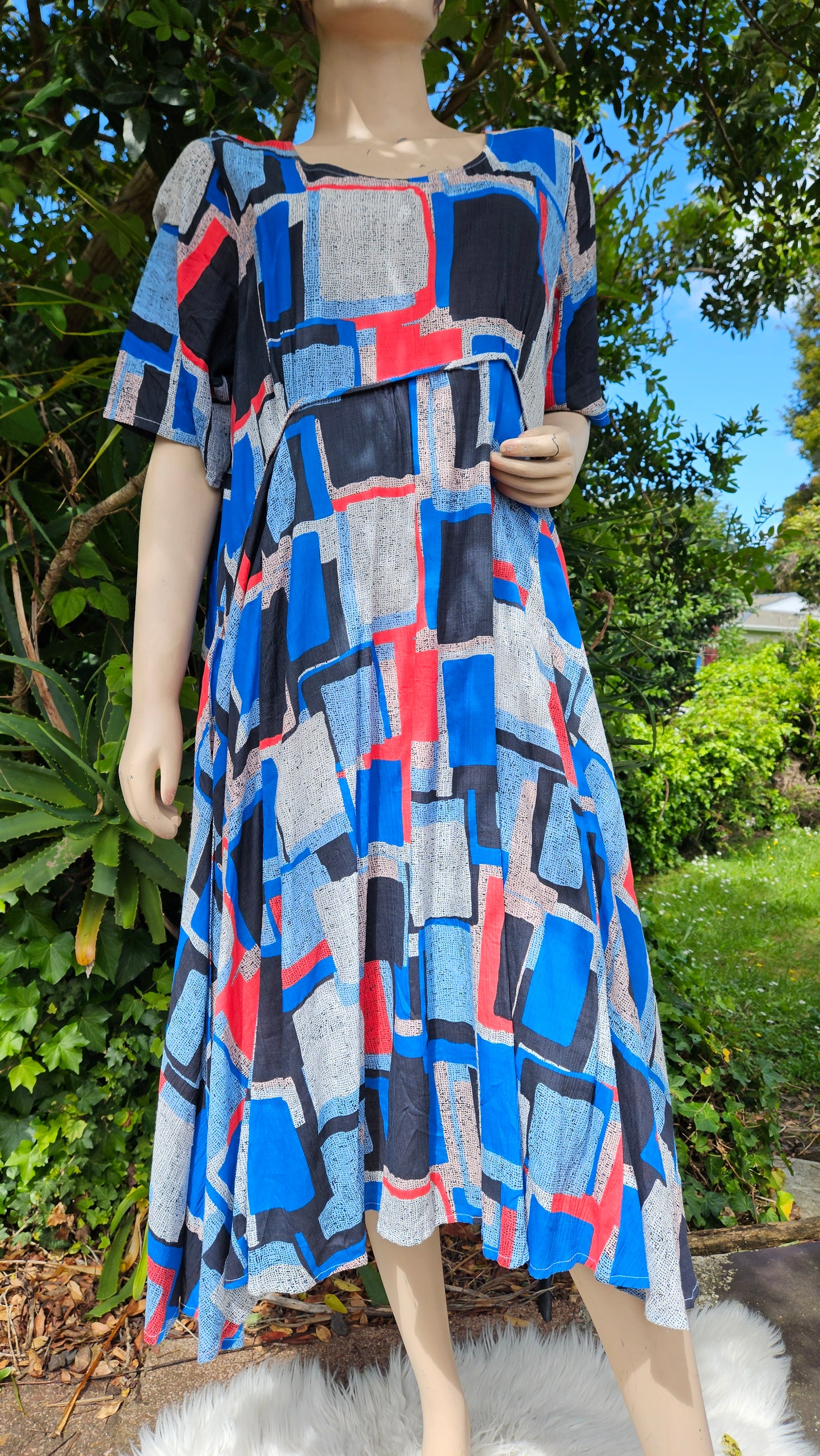 Midi dress VIRTUELLE ts TAKING SHAPE multi print lined pocket Dress