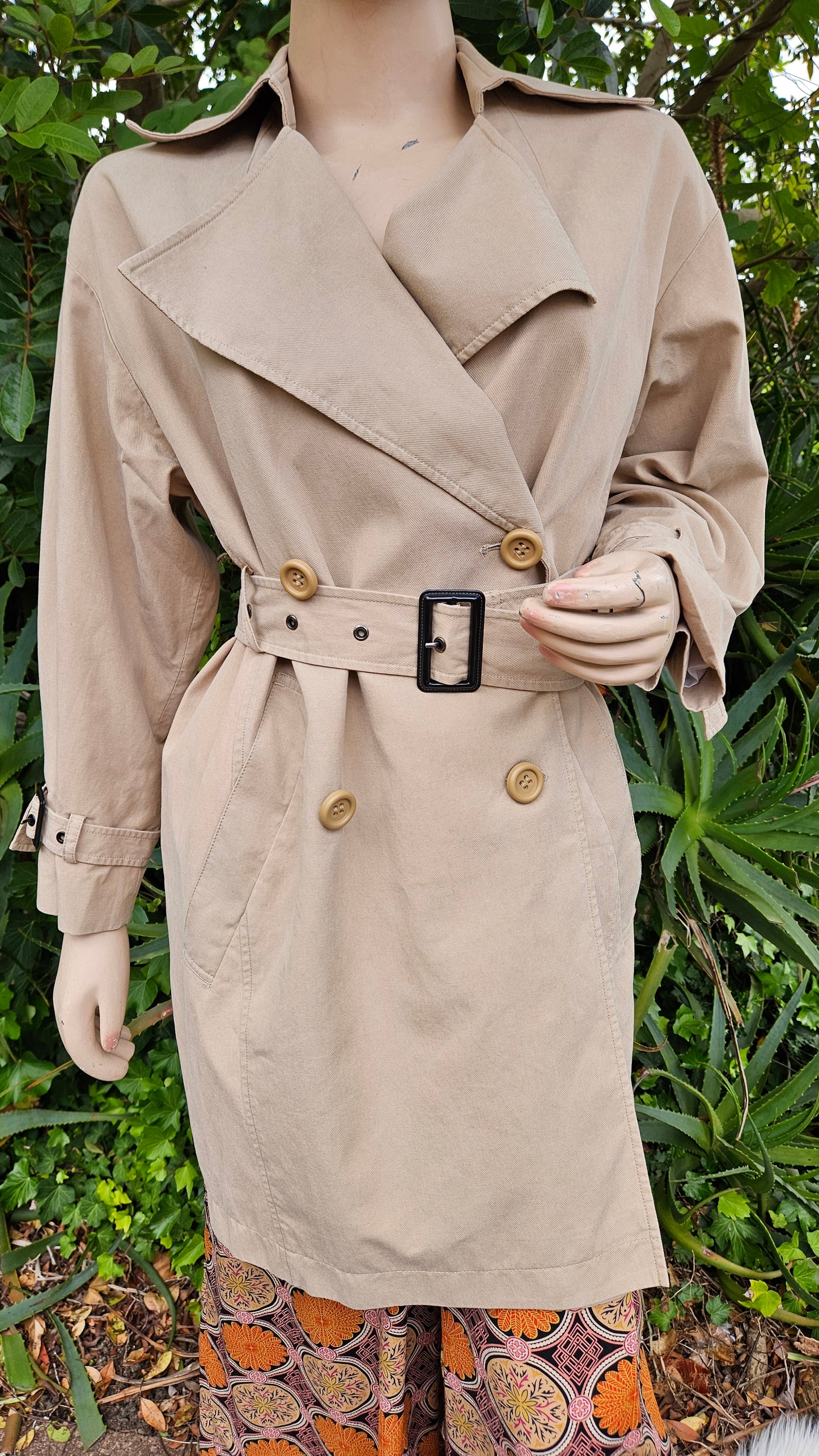 Preloved Trench Coat - Beige vintage Trench