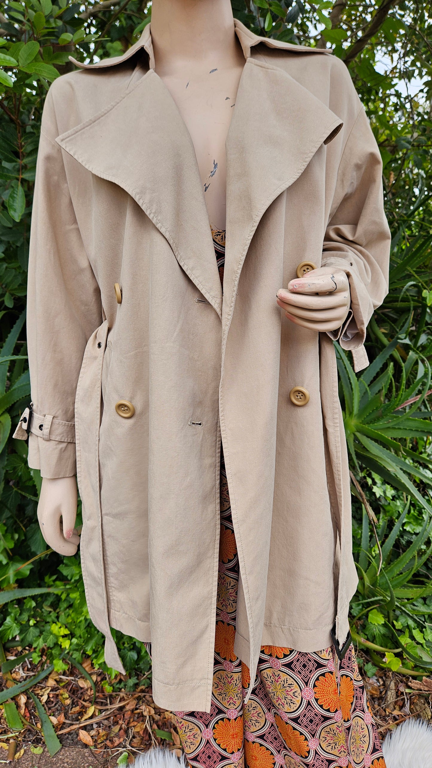 Preloved Trench Coat - Beige vintage Trench
