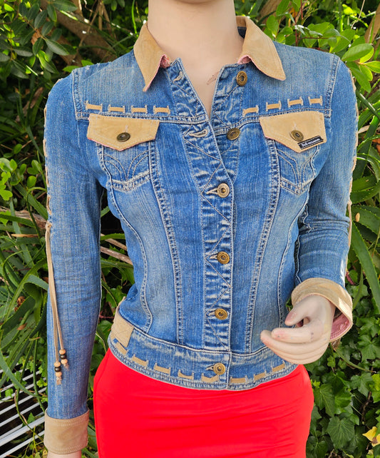 Vintage Y2K D&G Denim Jacket - Size XS - Excellent Preloved Condition