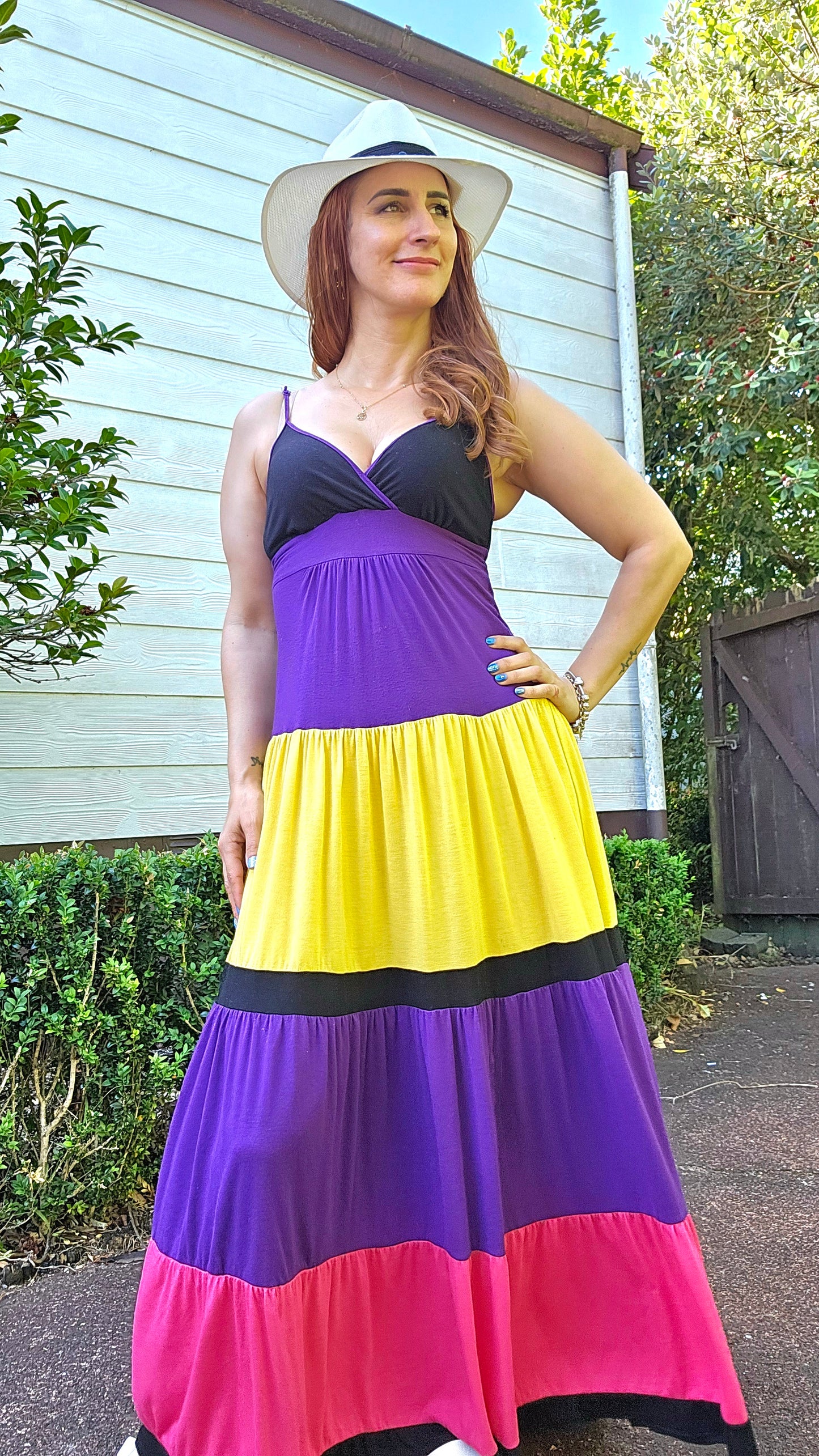 Colorful Maxi Dress - Second hand find!