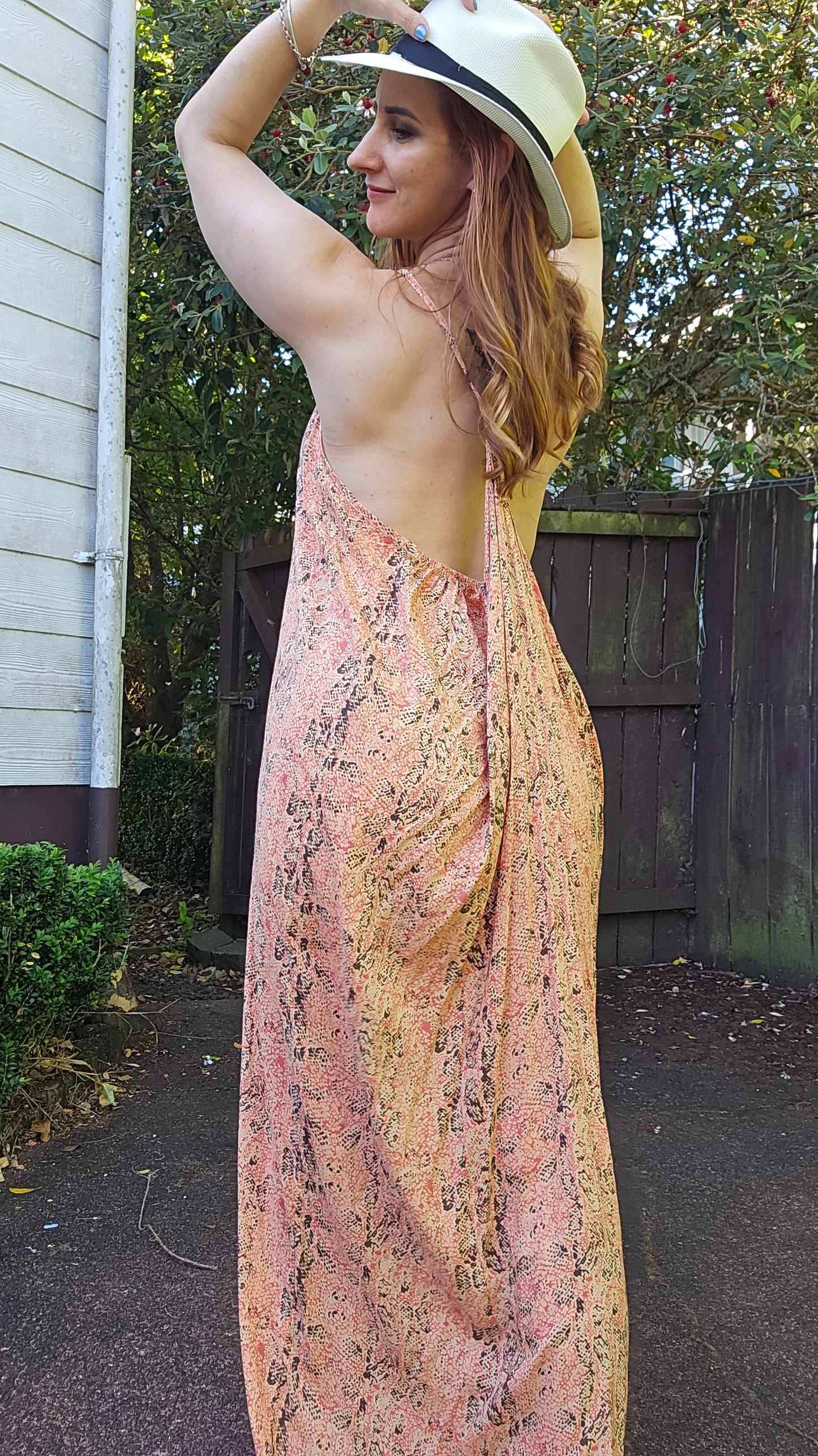 Stunning Bohemian Maxi Dress - Women’s  Free size dress 10-16