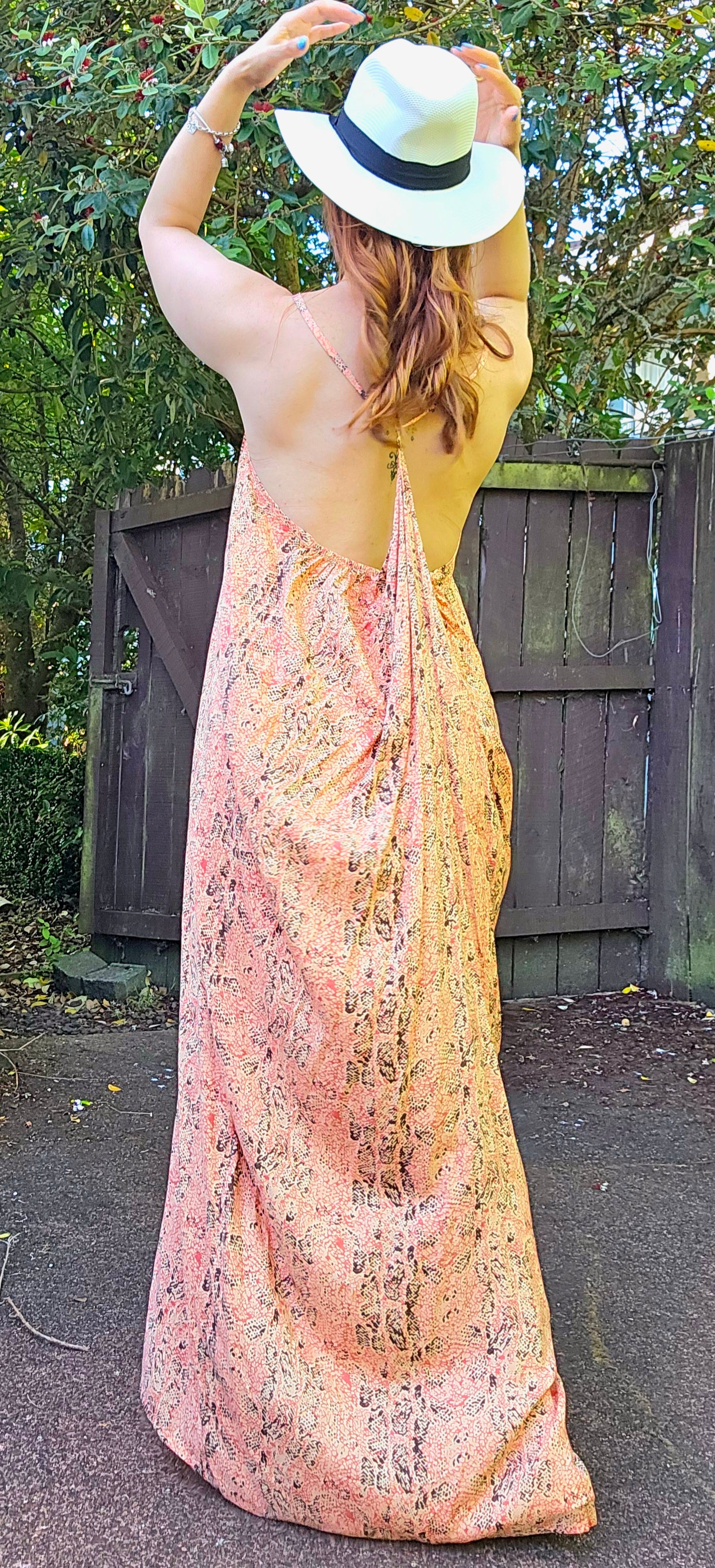 Stunning Bohemian Maxi Dress - Women’s  Free size dress 10-16