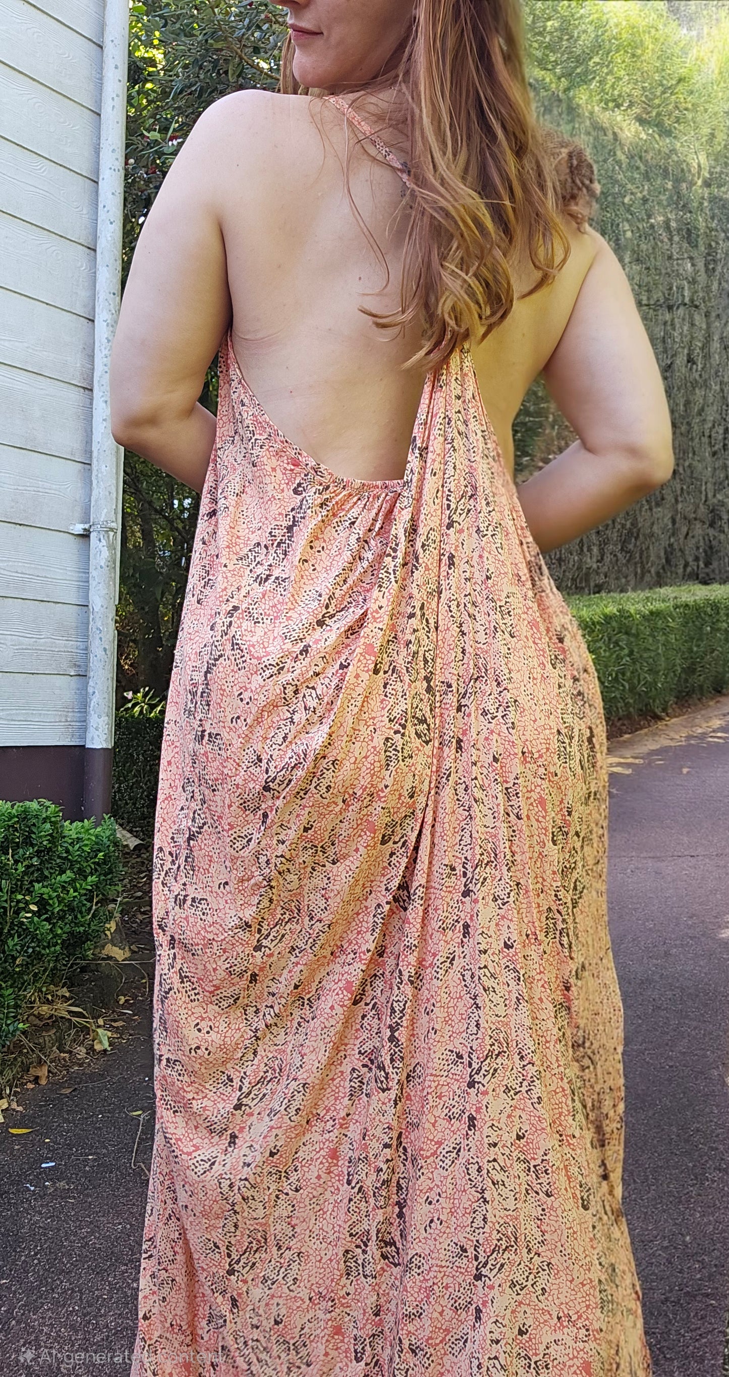 Stunning Bohemian Maxi Dress - Women’s  Free size dress 10-16