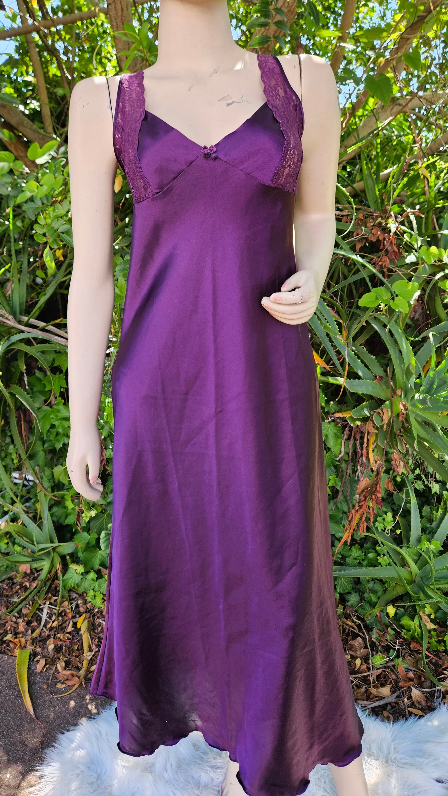 Stunning Vintage Purple Slip Dress - Lingerie/Nighty