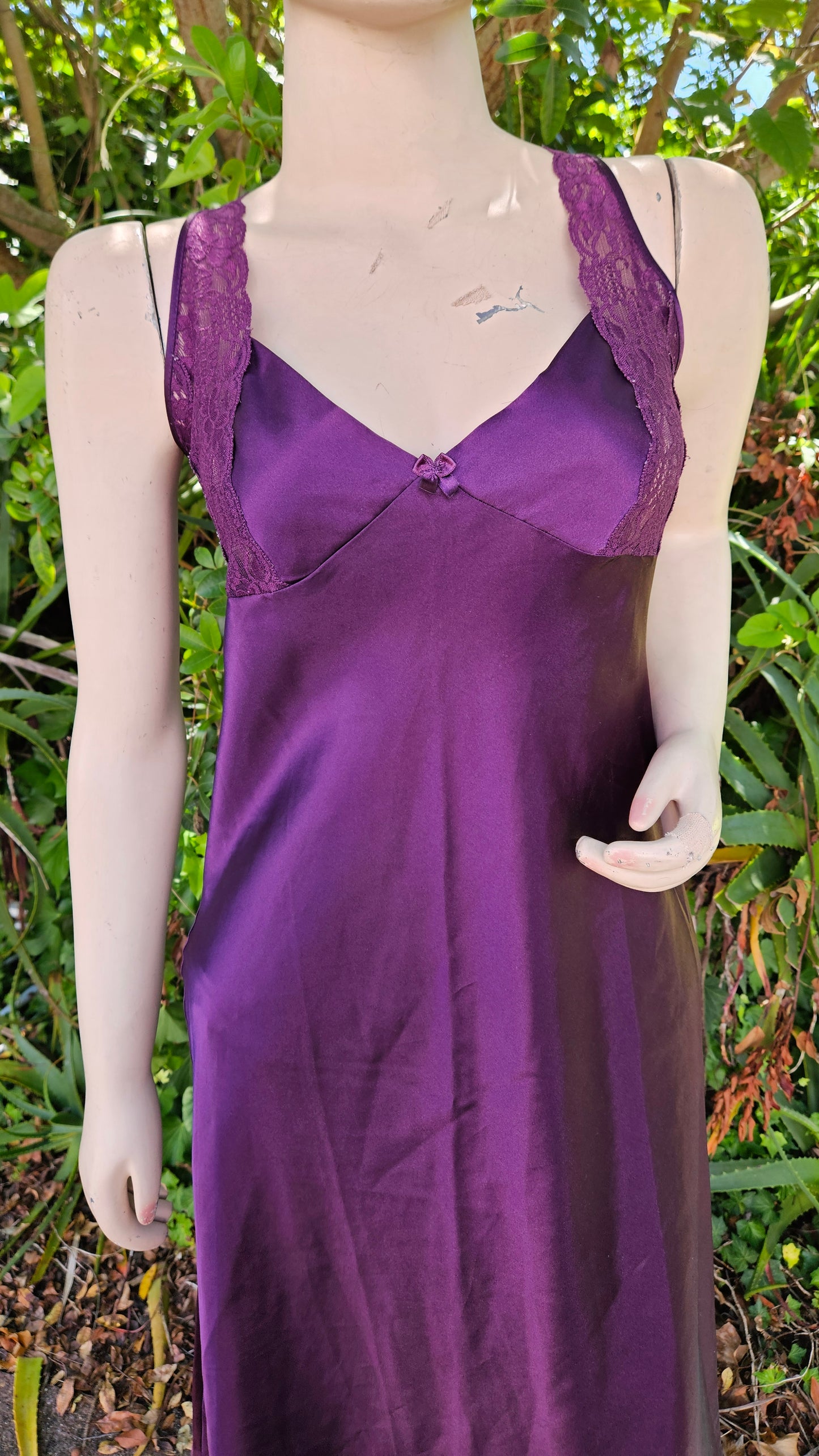 Stunning Vintage Purple Slip Dress - Lingerie/Nighty
