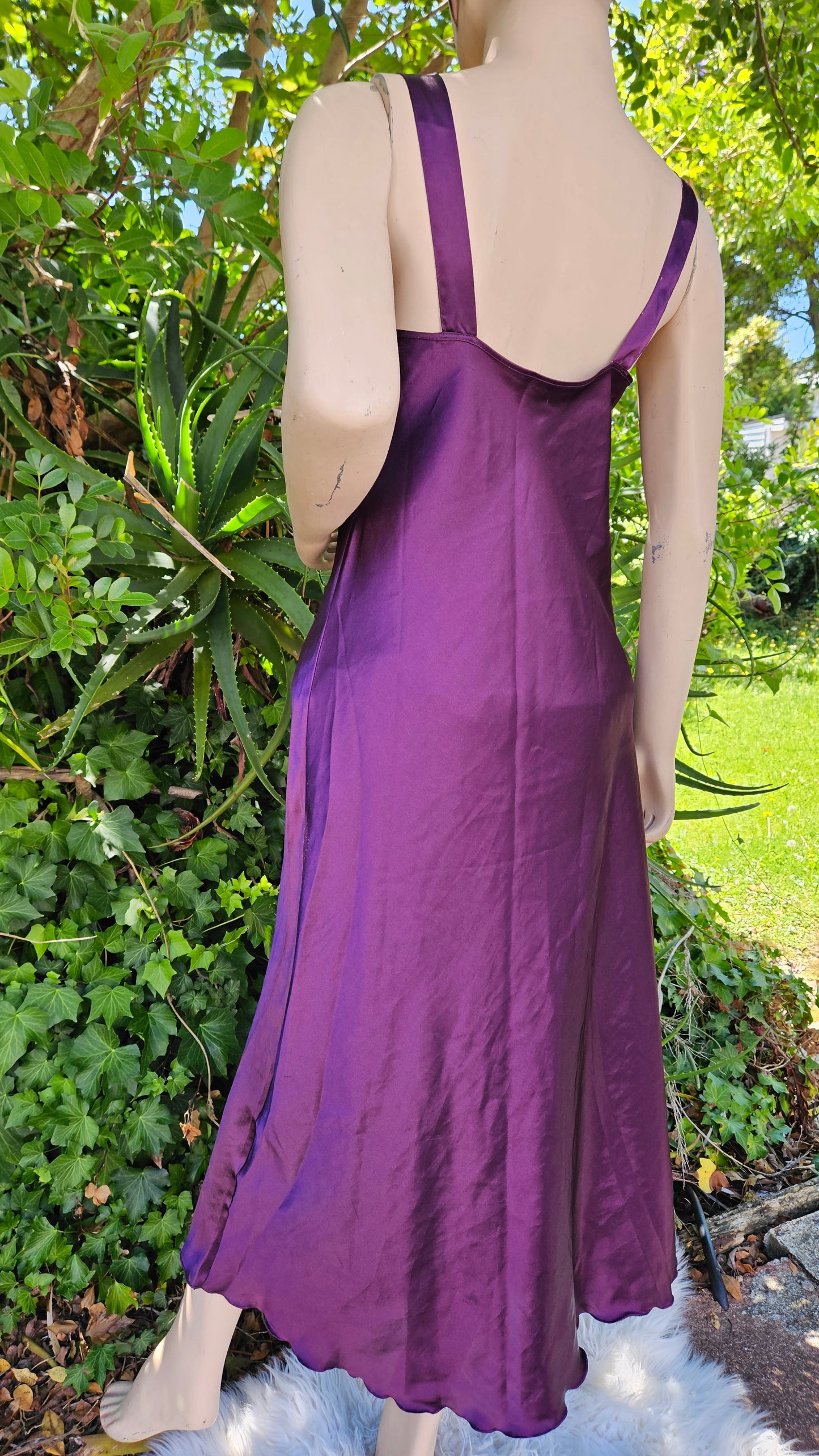 Stunning Vintage Purple Slip Dress - Lingerie/Nighty