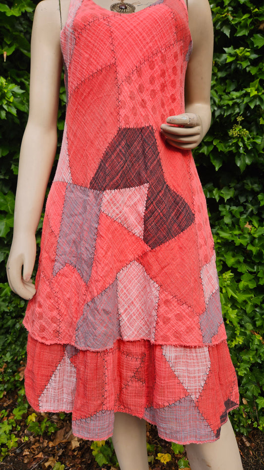 Italian Double Layer Sleeveless Dress