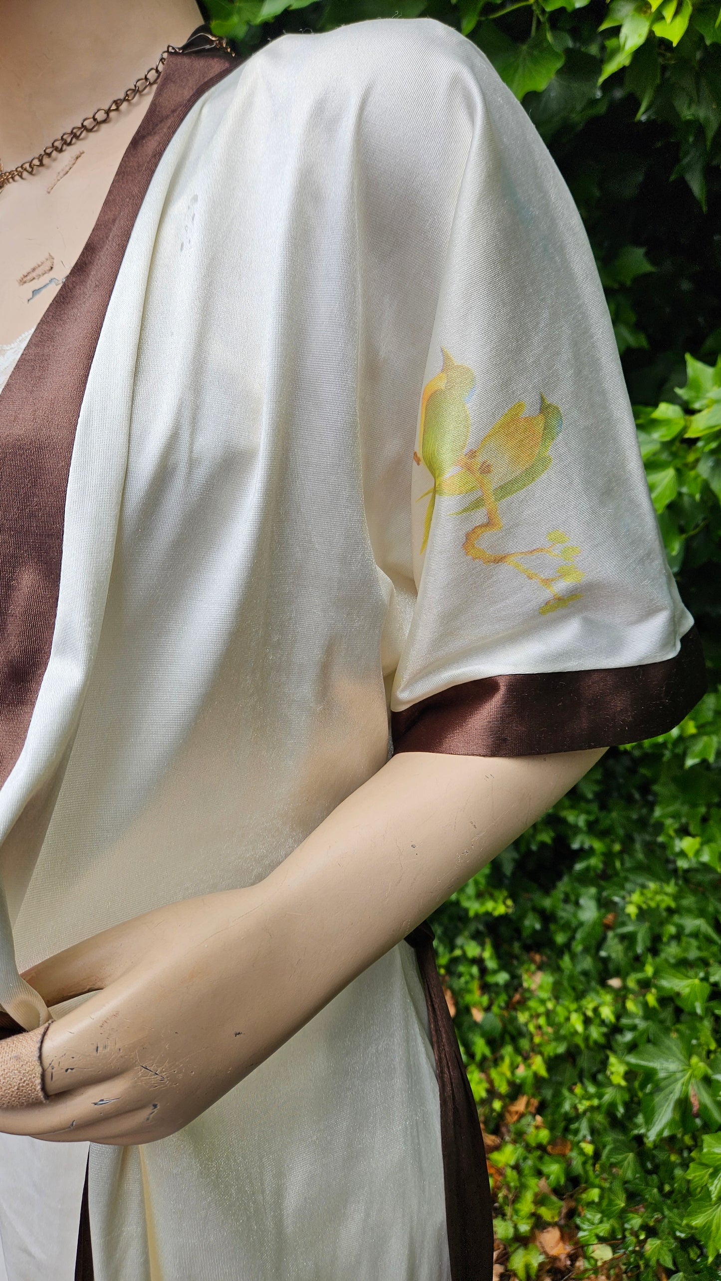 Nz Vintage Robe & Slip dress Lingerie lace Gown Vintage Robe