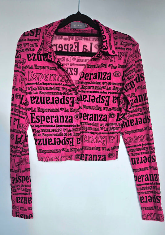 "Esperanza" Mirrou Mesh top - Blouse