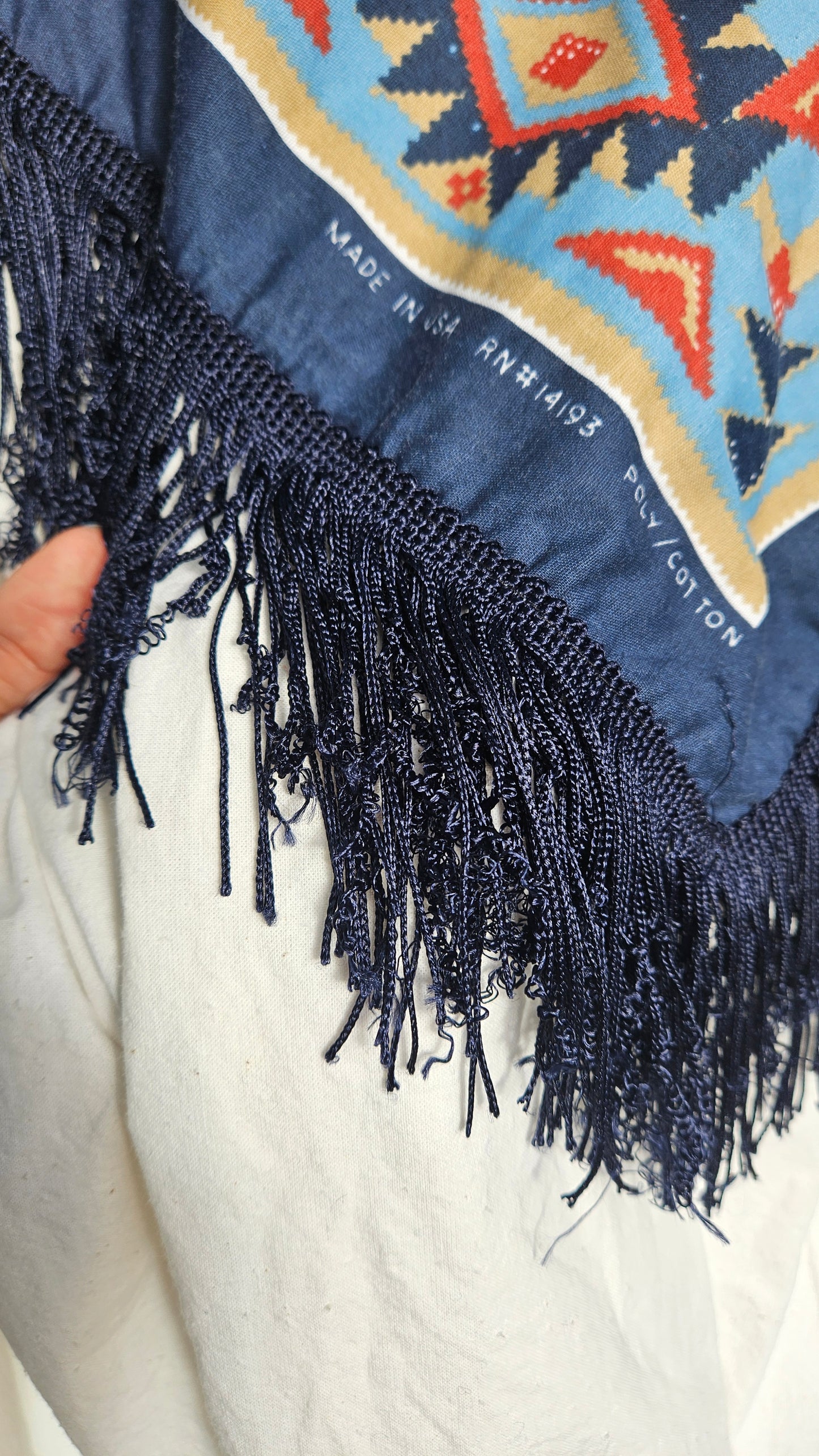 1980's Hazelwood Exclusive Womens Totally 80s Southwestern Style Fringed Shirt - Sweatshirt Vintage Crewneck - jumper