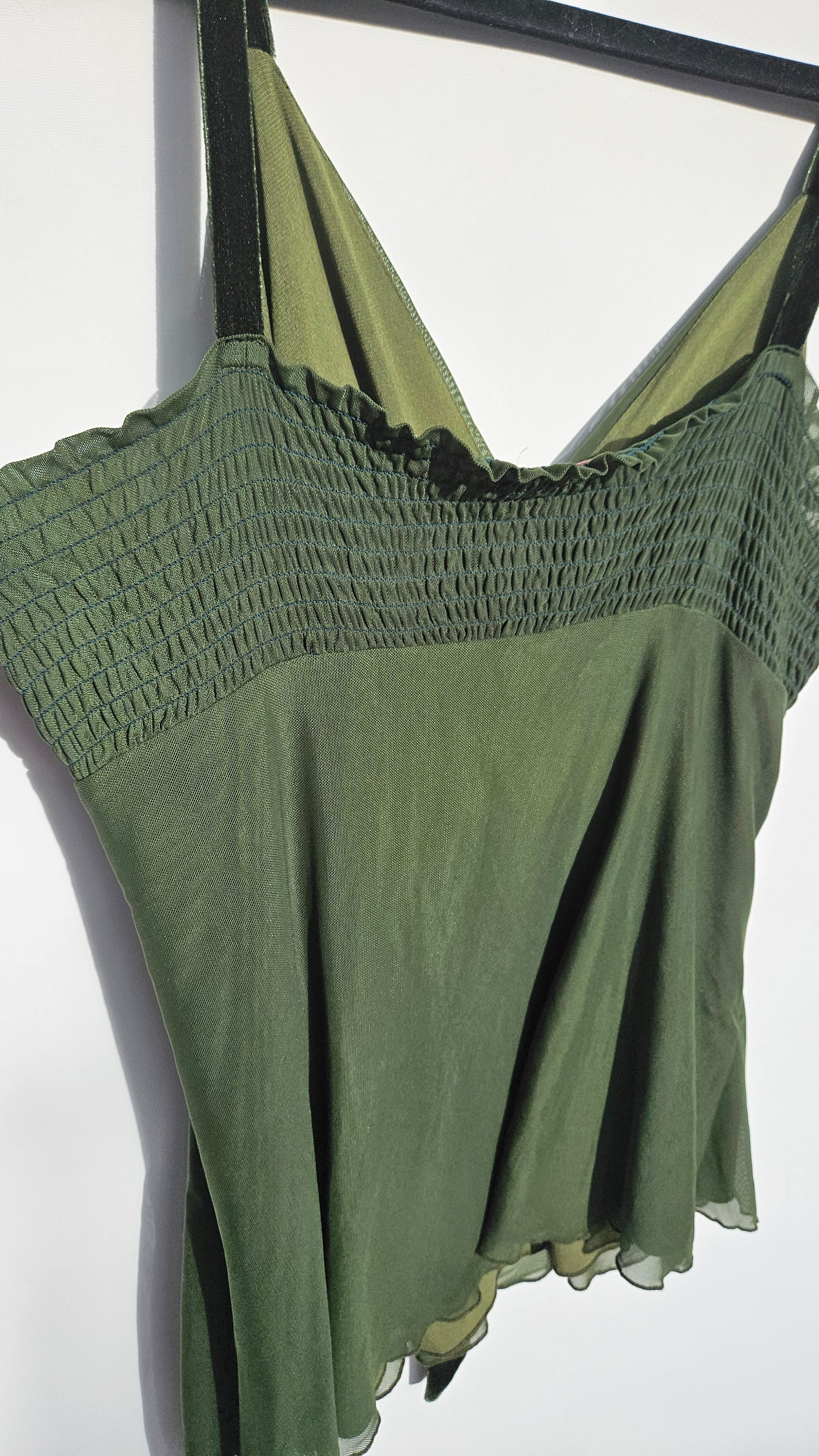 Vintage Mesh Cami Top Size 18
