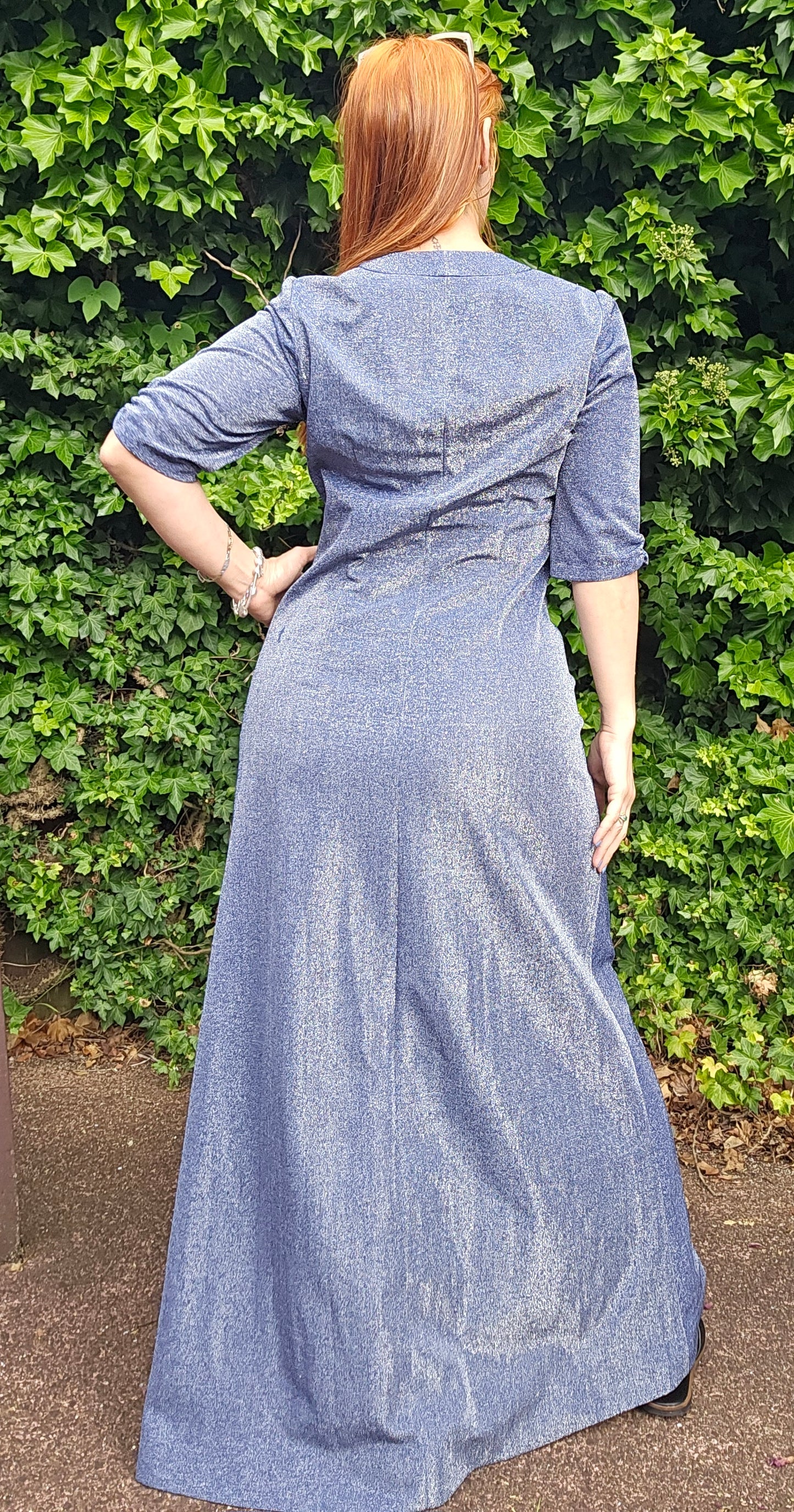 Ruched button up Vintage Dress Preloved Dress - Vintage Dress