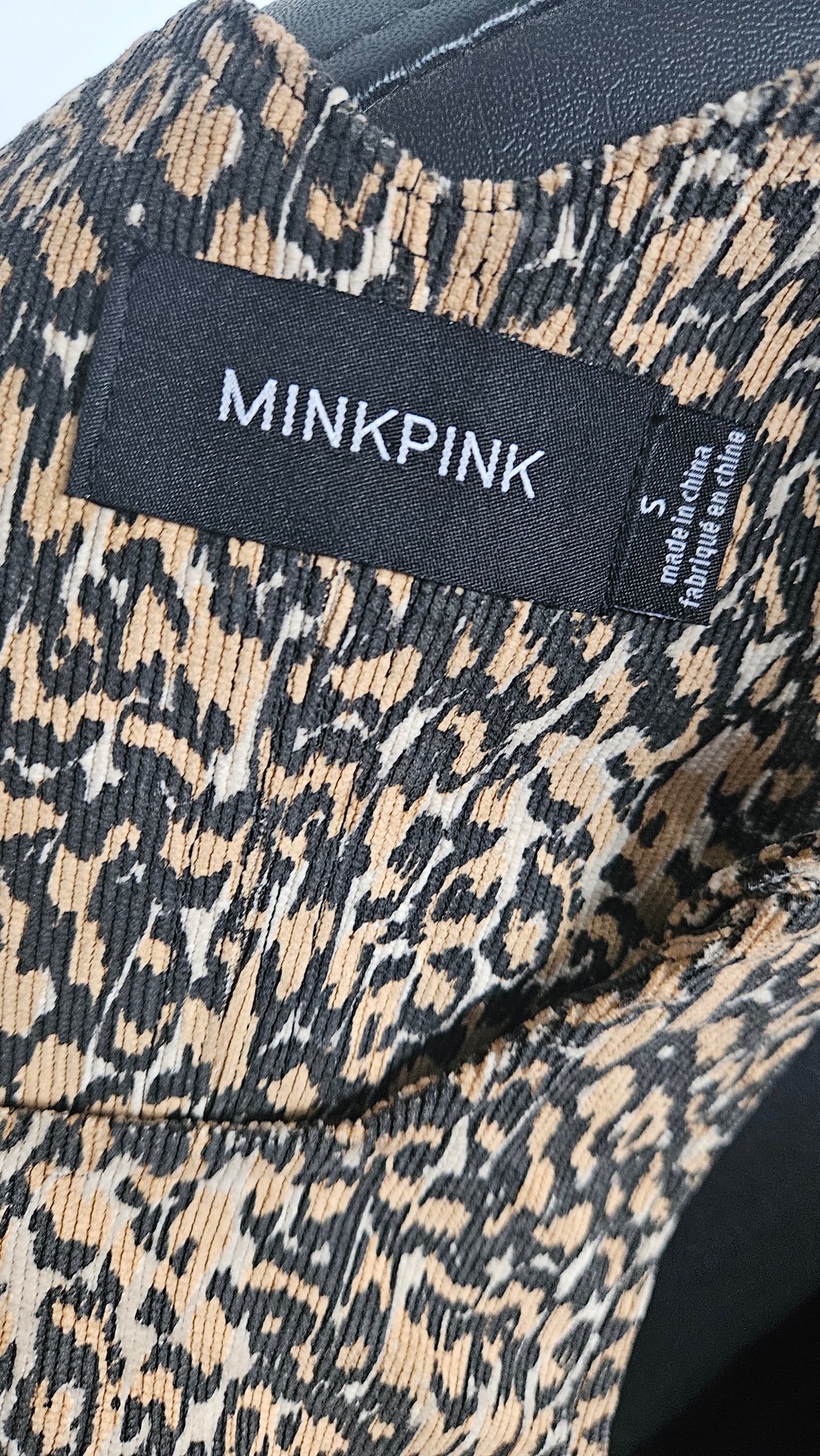MinkPink Women's Tan and Brown Dungarees-Overalls Women's Pinafore Dress - Skirt Size S